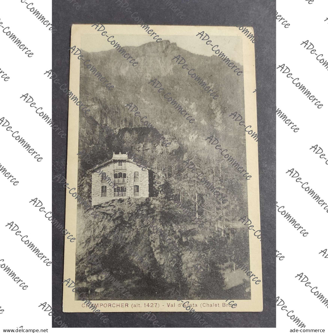 Cartolina Champrcher - Val d'Aosta (Chalet Brun)