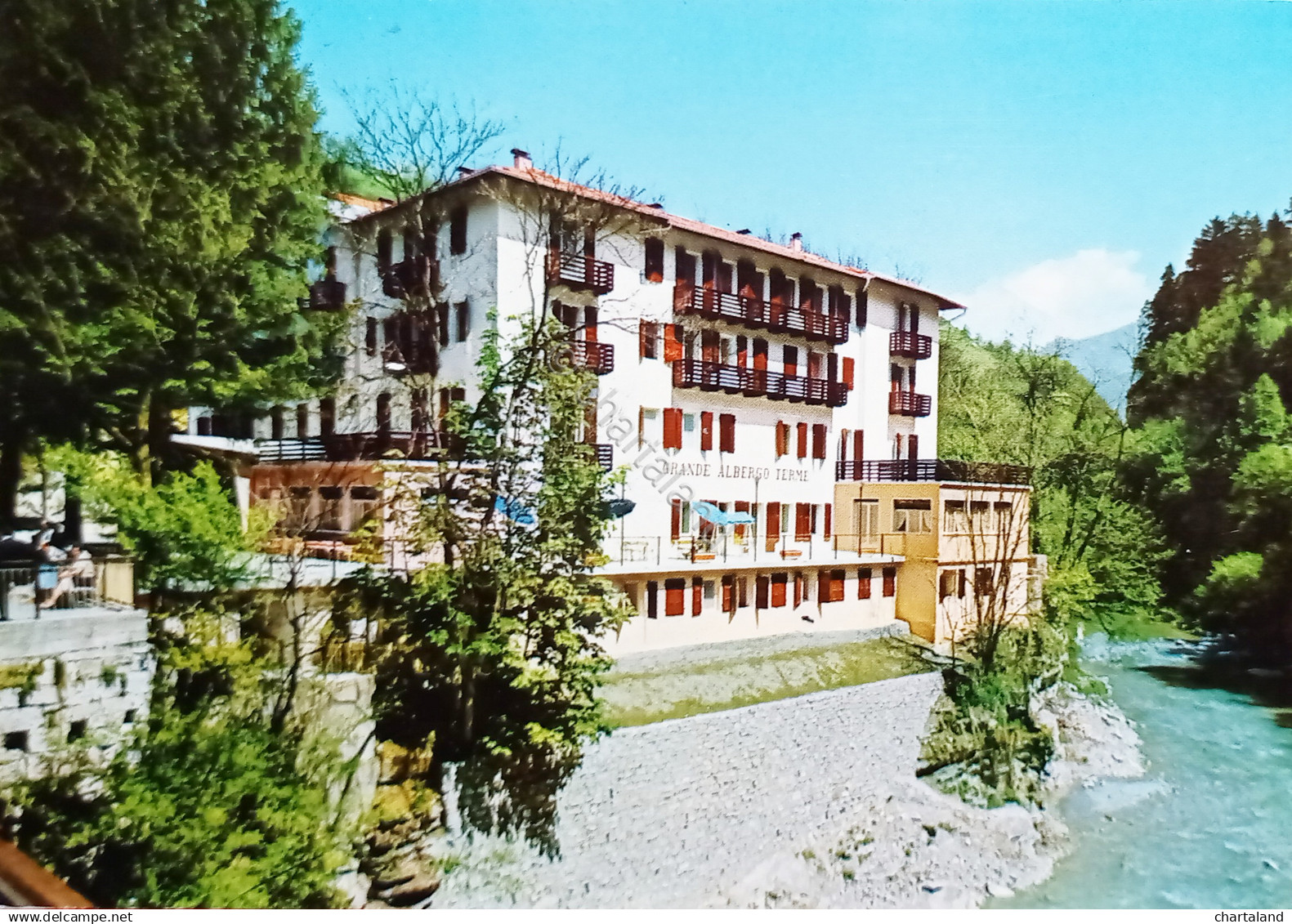 Cartolina - Comano Terme ( Trentino ) - Grande Albergo Terme - 1978