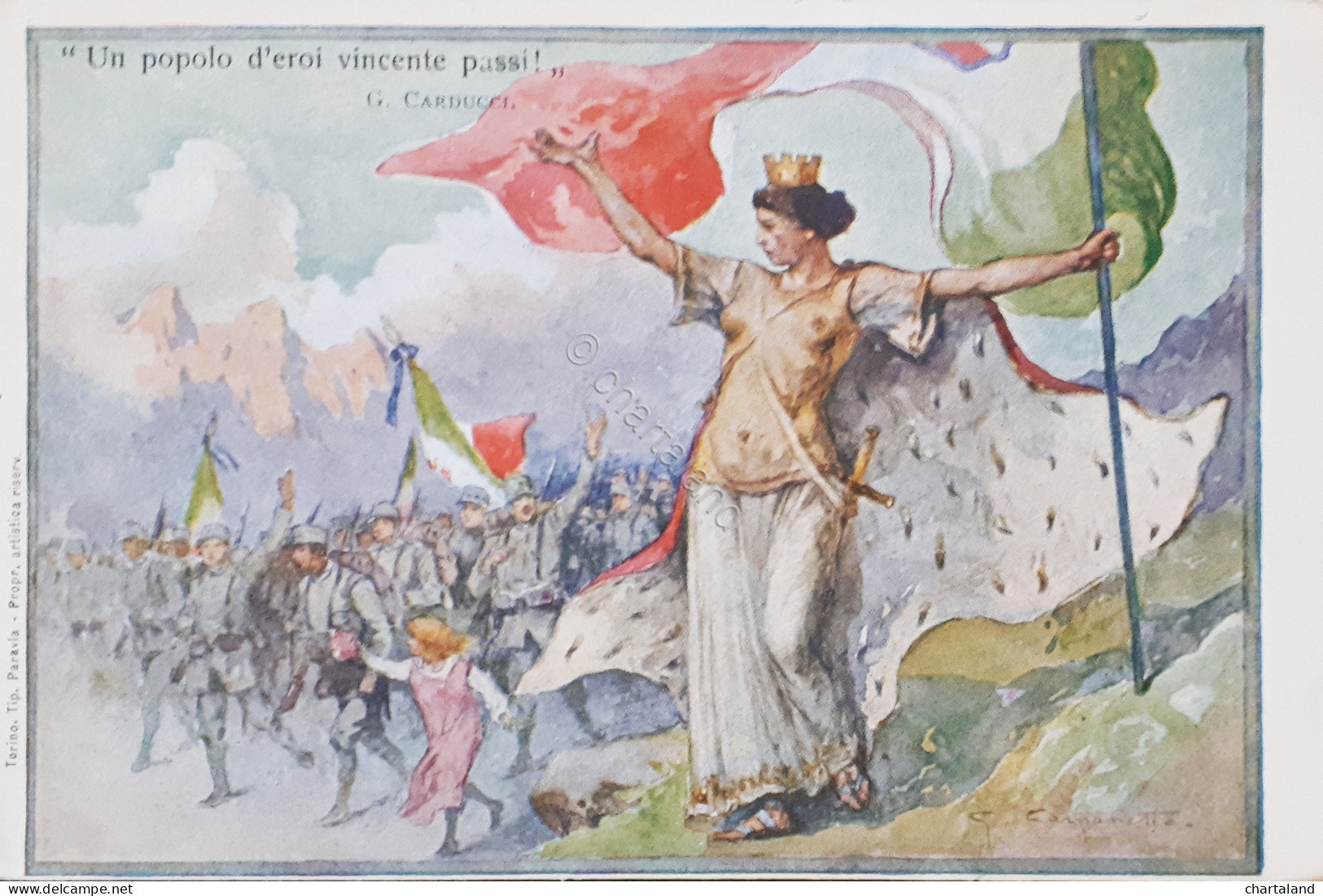 Cartolina - Consiglio Nazionale delle Donne Italiane - 1906