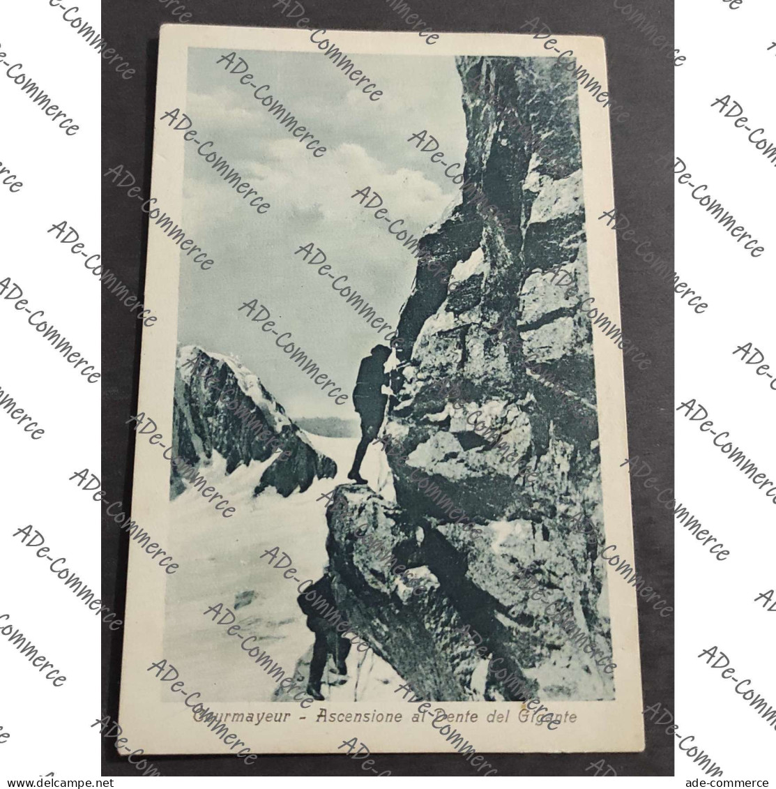 Cartolina Courmayeur - Ascensione al Dente del Gigante