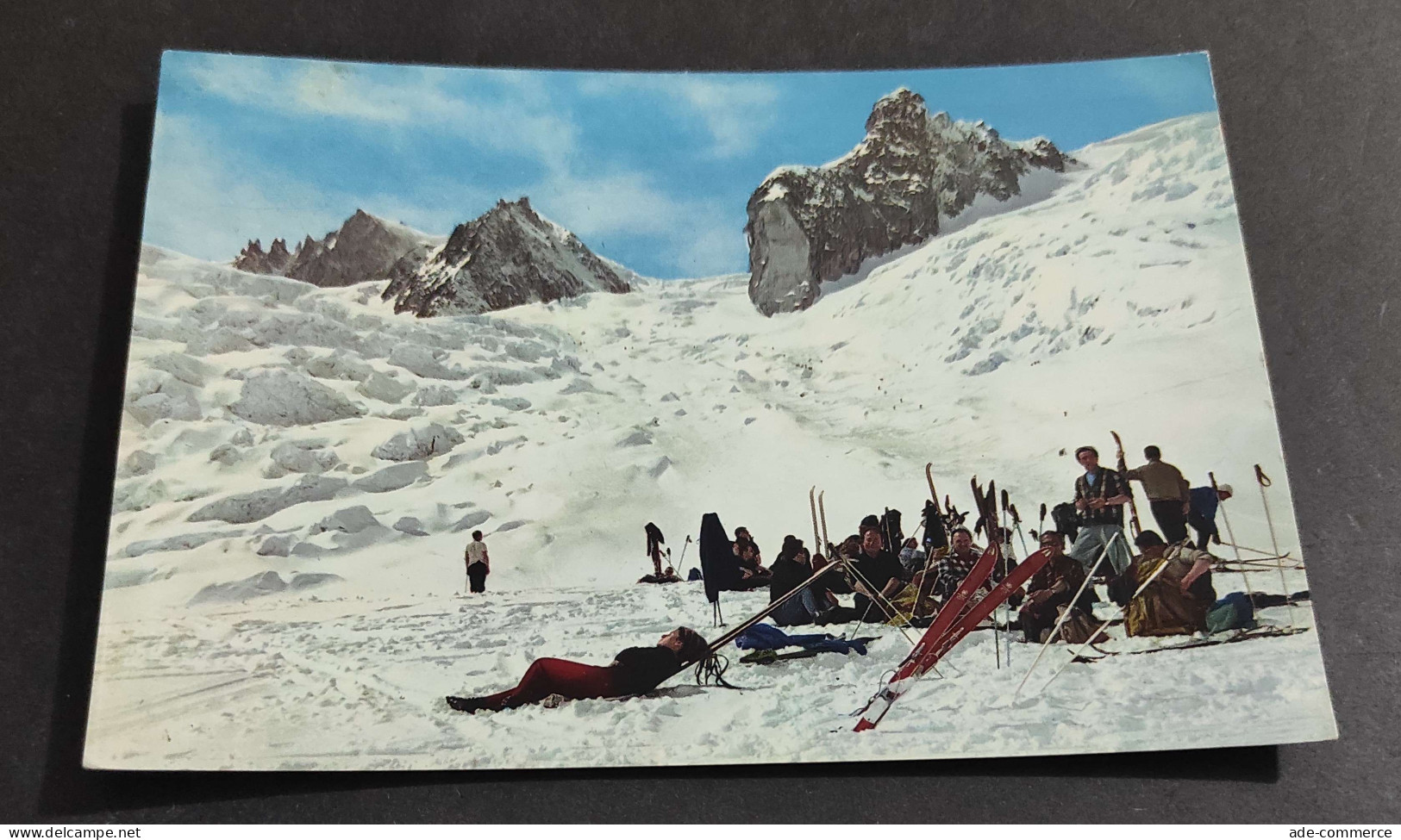 Cartolina Courmayeur - Chamonix - Zona dei Seracchi e la Sfinge