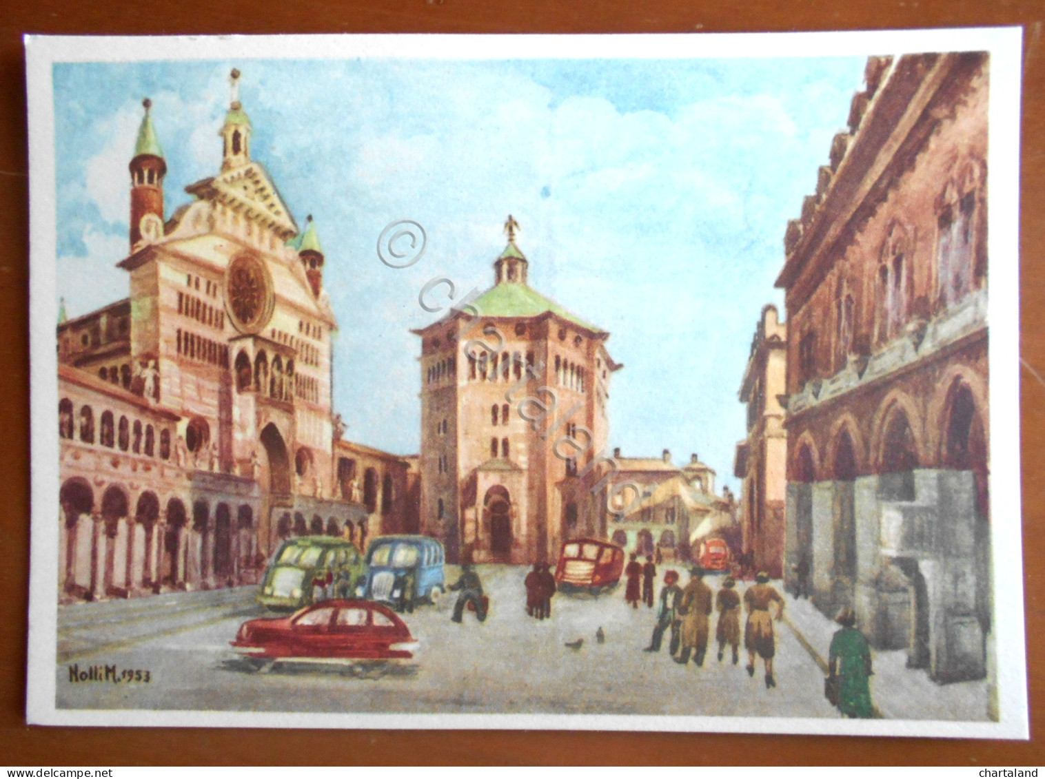 Cartolina Cremona - Piazza del Duomo in Cremona - 1960 ca.
