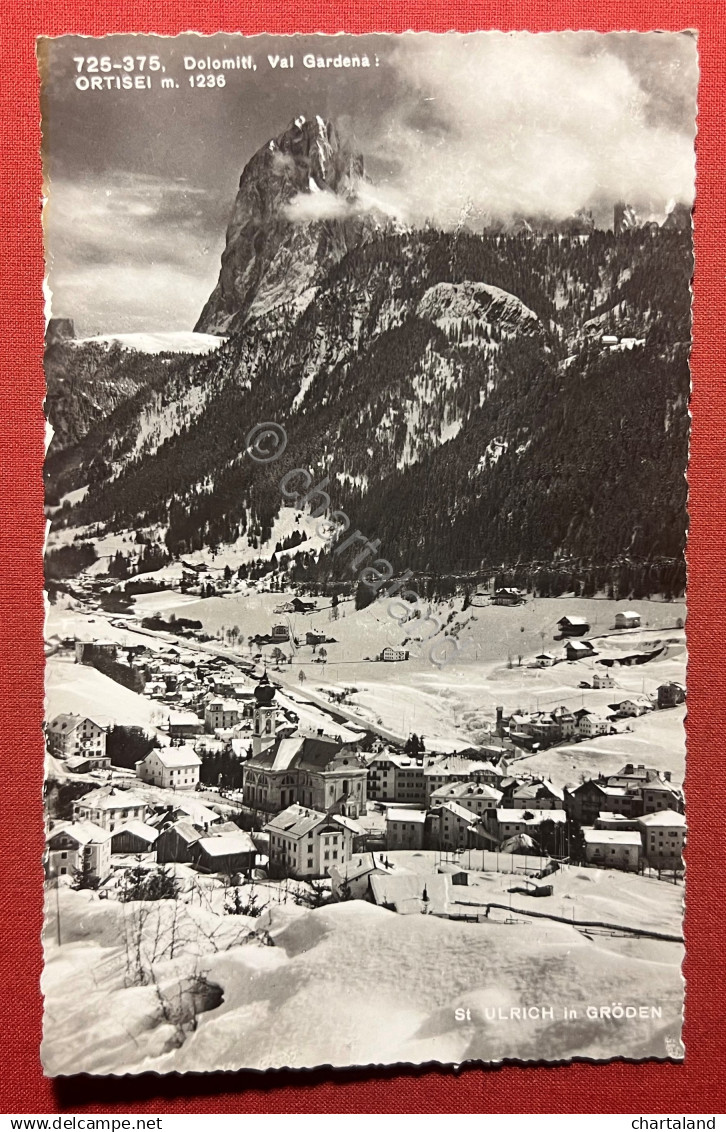 Cartolina - Dolomiti - Val Gardena - Ortisei - St. Ulrich in Gröden - 1953