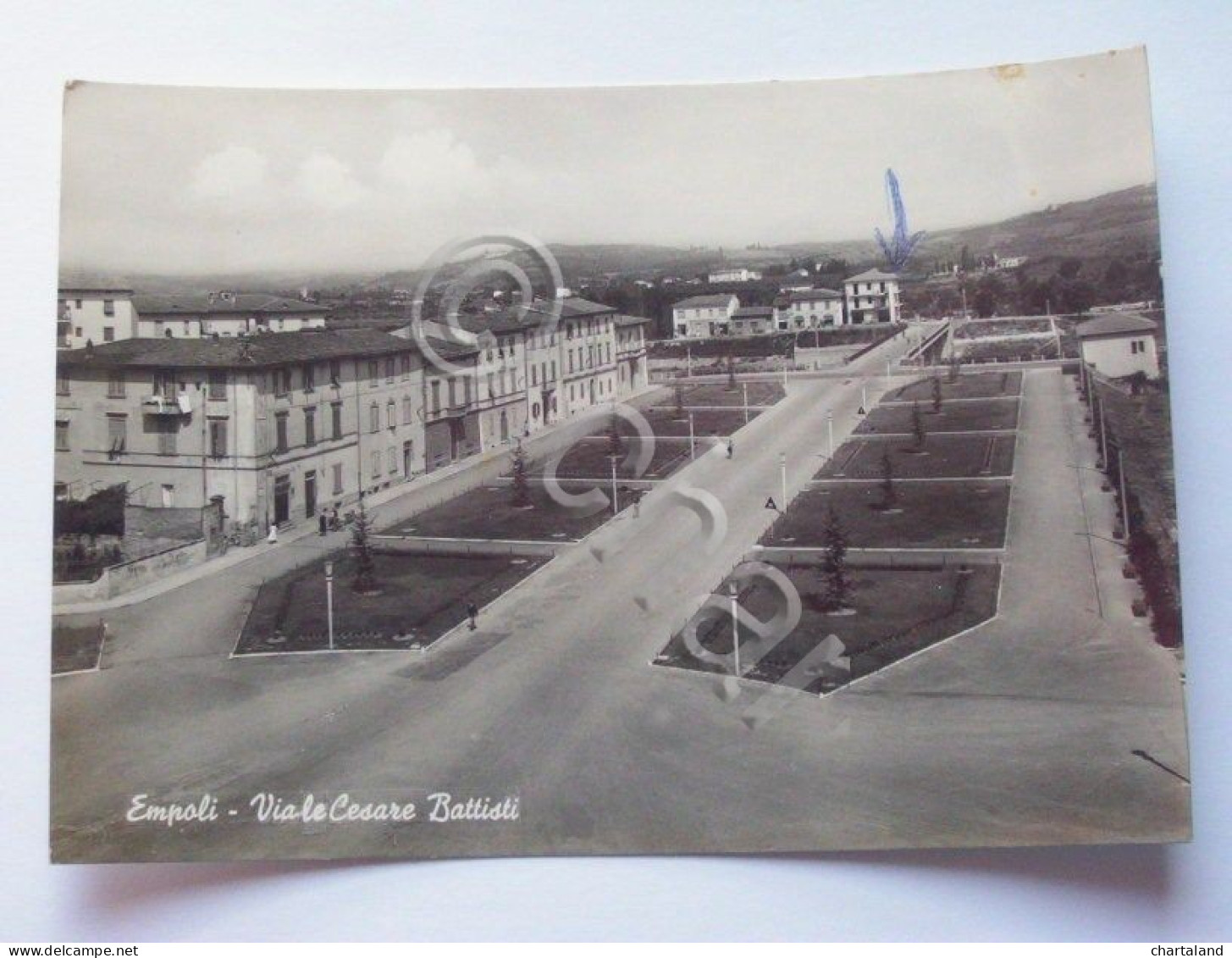 Cartolina Empoli - Viale Cesare Battisti 1962
