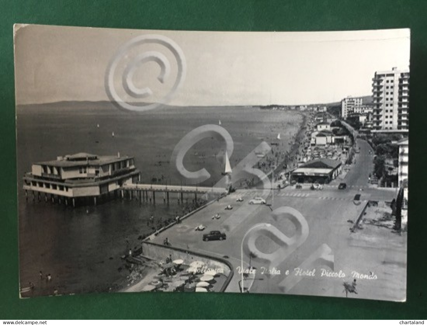 Cartolina Follonica - Viale Italia e Hotel Piccolo Mondo - 1963