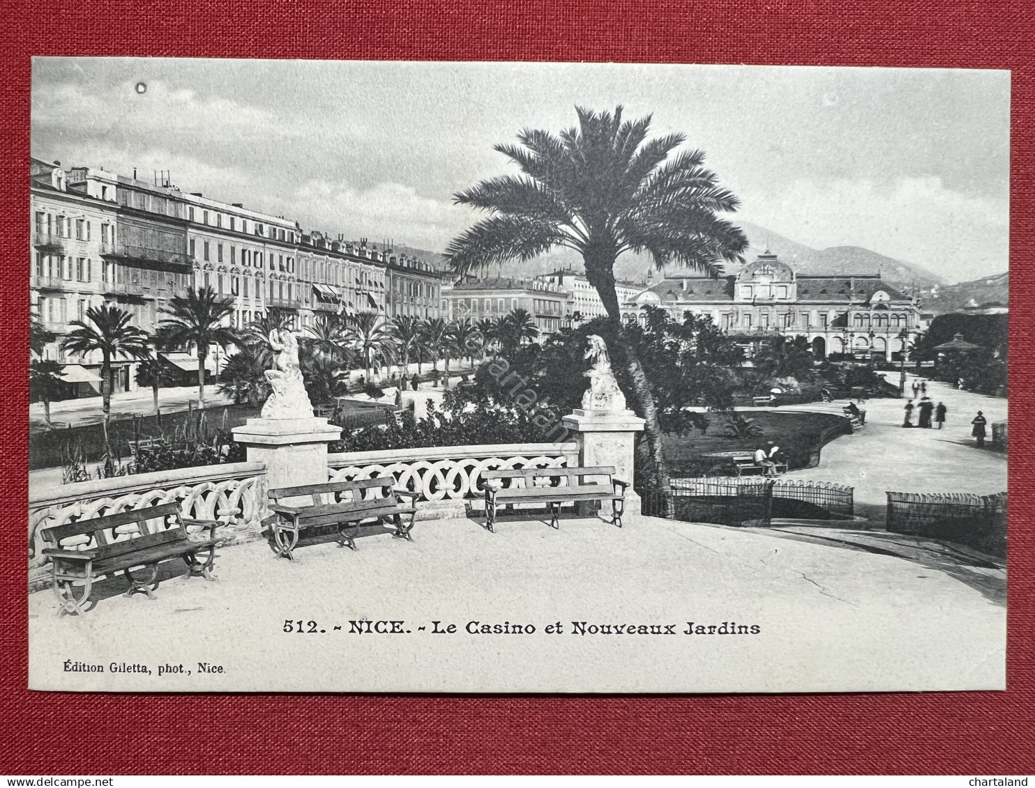 Cartolina - Francia - Nice - Le Casino et Nouveaux Jardins - 1900 ca.