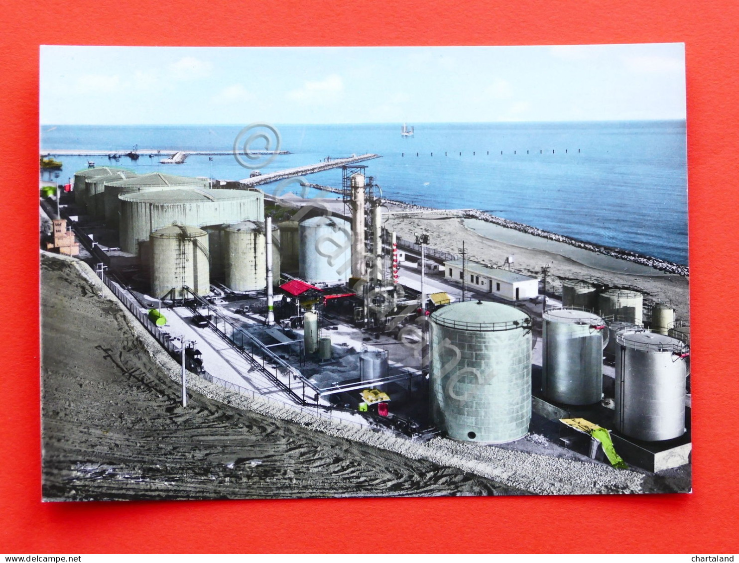 Cartolina Gela - Raffineria Petroli - 1963