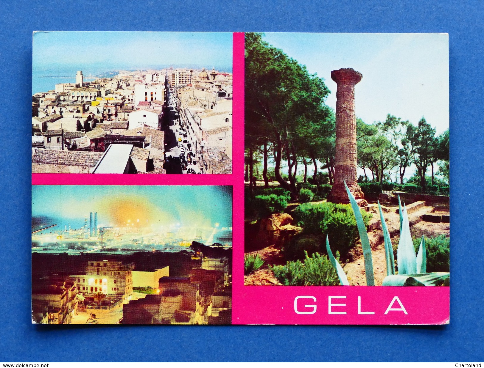 Cartolina Gela - Varie vedute - 1965