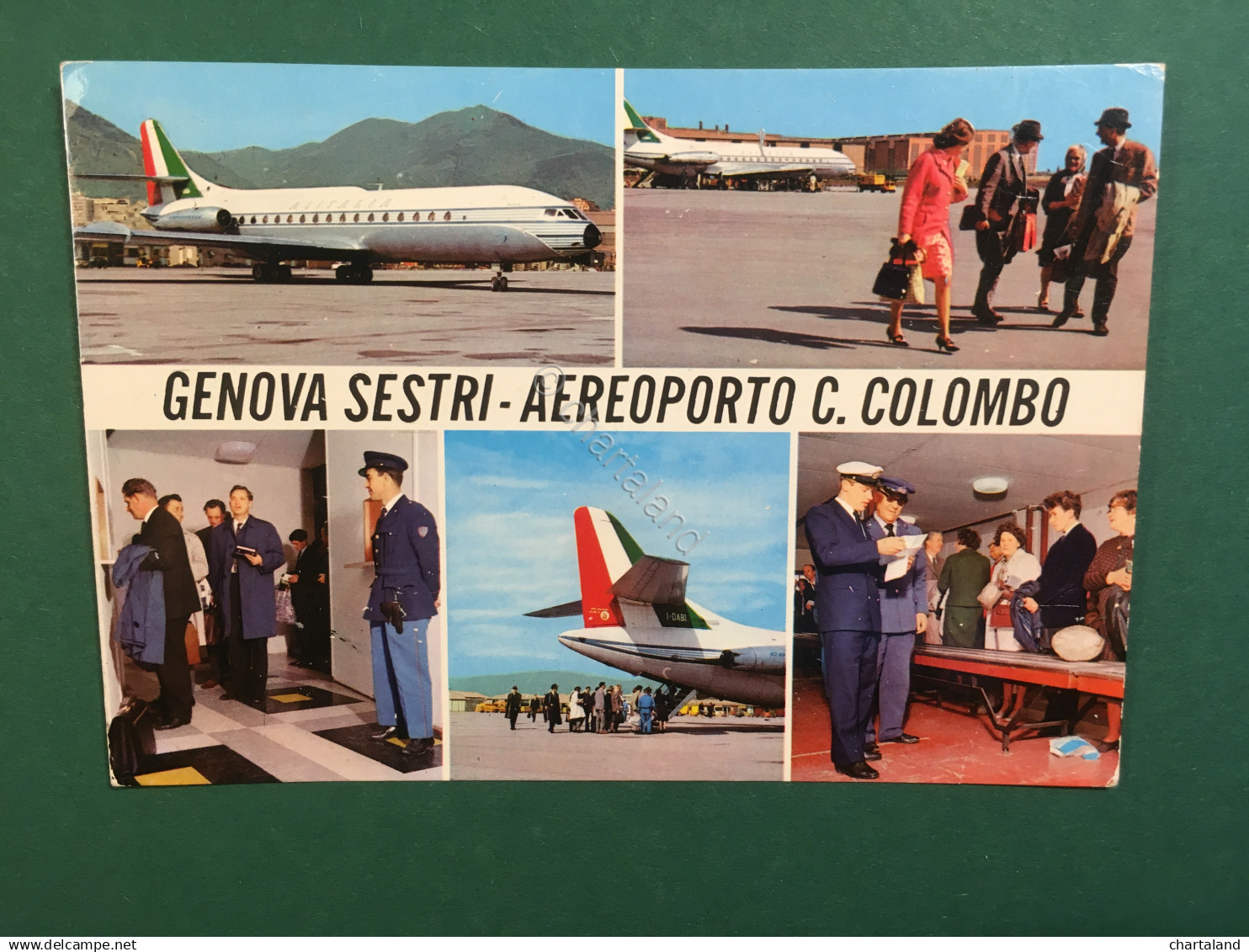 Cartolina Genova Sstri - Aeroporto C.Colombo - 1976