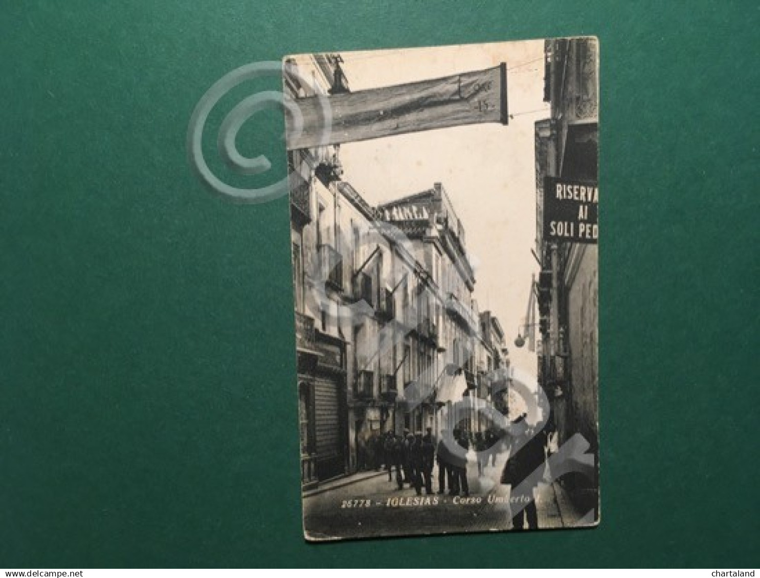 Cartolina Iglesias - Corso Umberto I - 1944