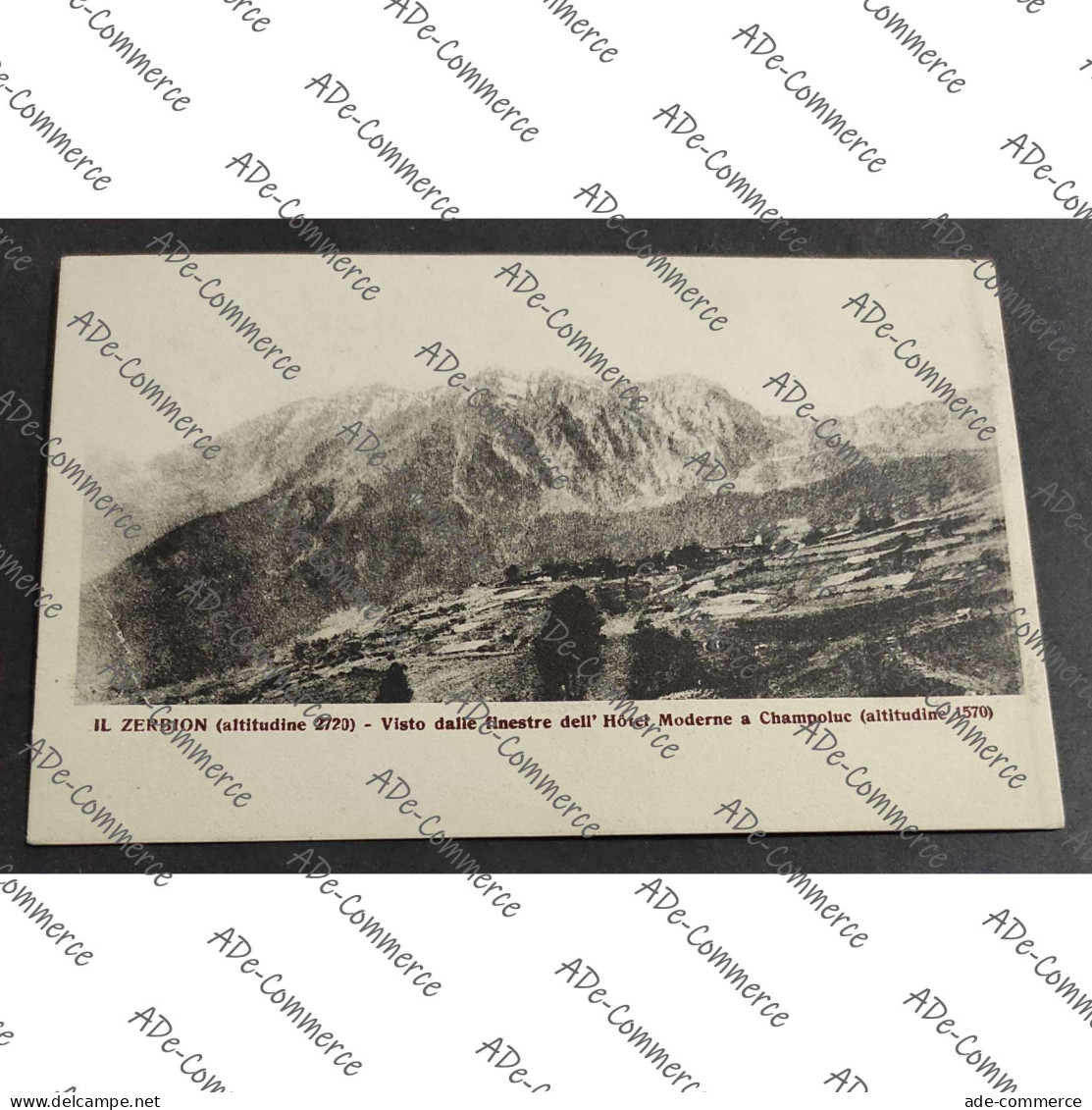 Cartolina Il Zerbion - Visto dalle Finestre dell'Hotel Moderne a Champoluc