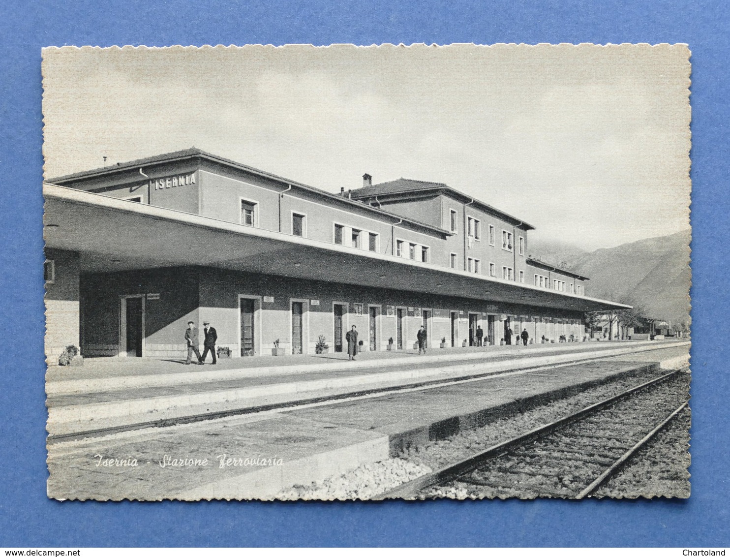 Cartolina Isernia - Stazione Ferroviaria - 1950 ca.