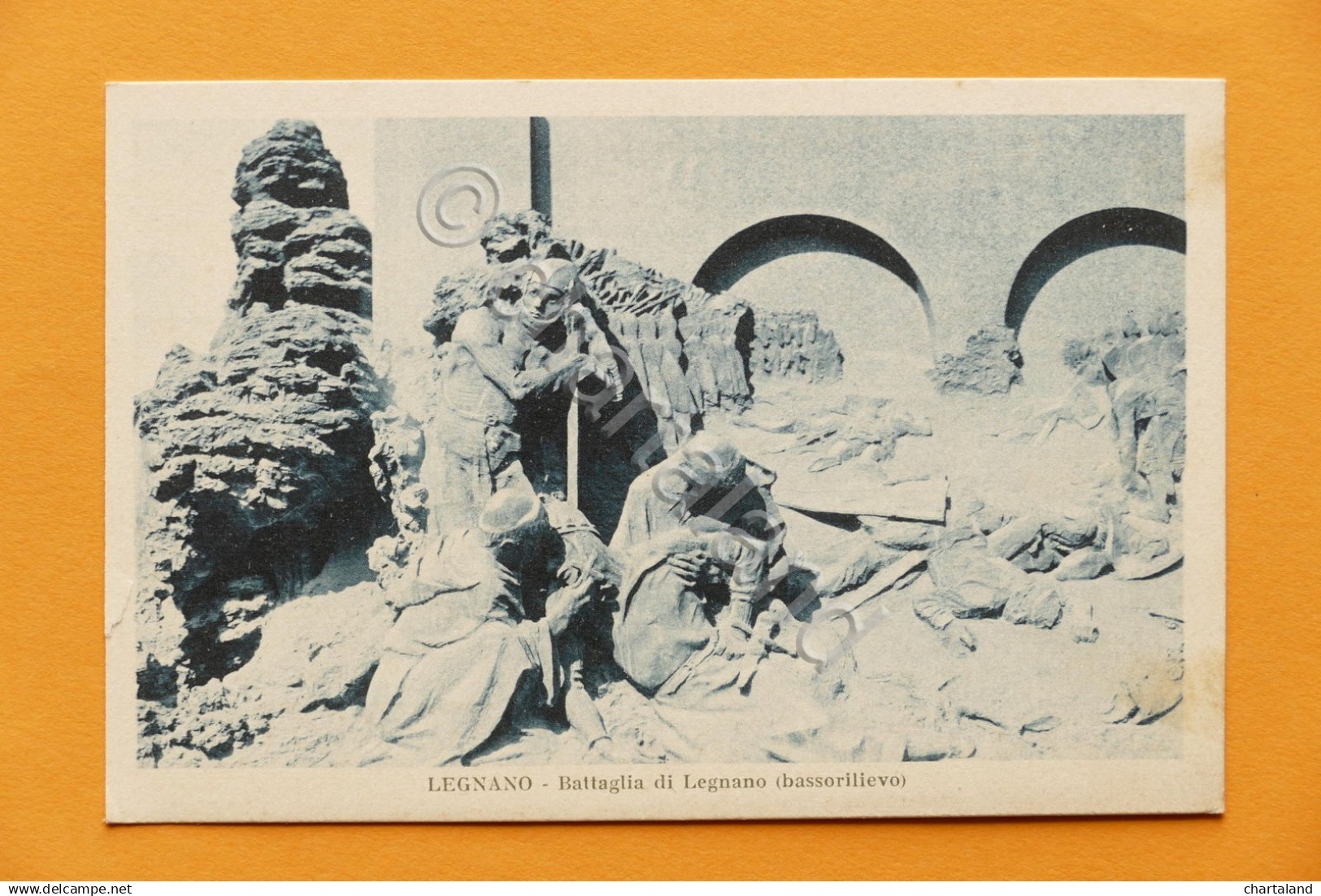 Cartolina Legnano - Battaglia di Legnano - Bassorilievo - 1925 ca.