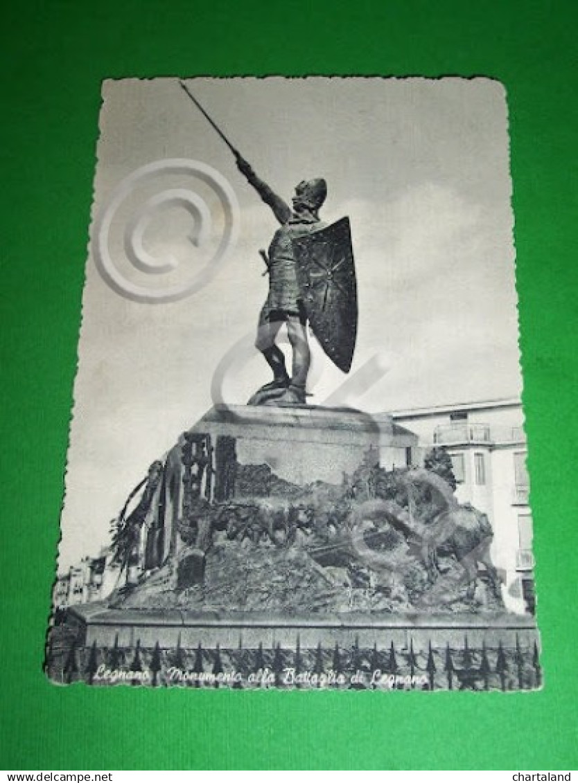 Cartolina Legnano - Monumento alla Battaglia di Legnano 1955