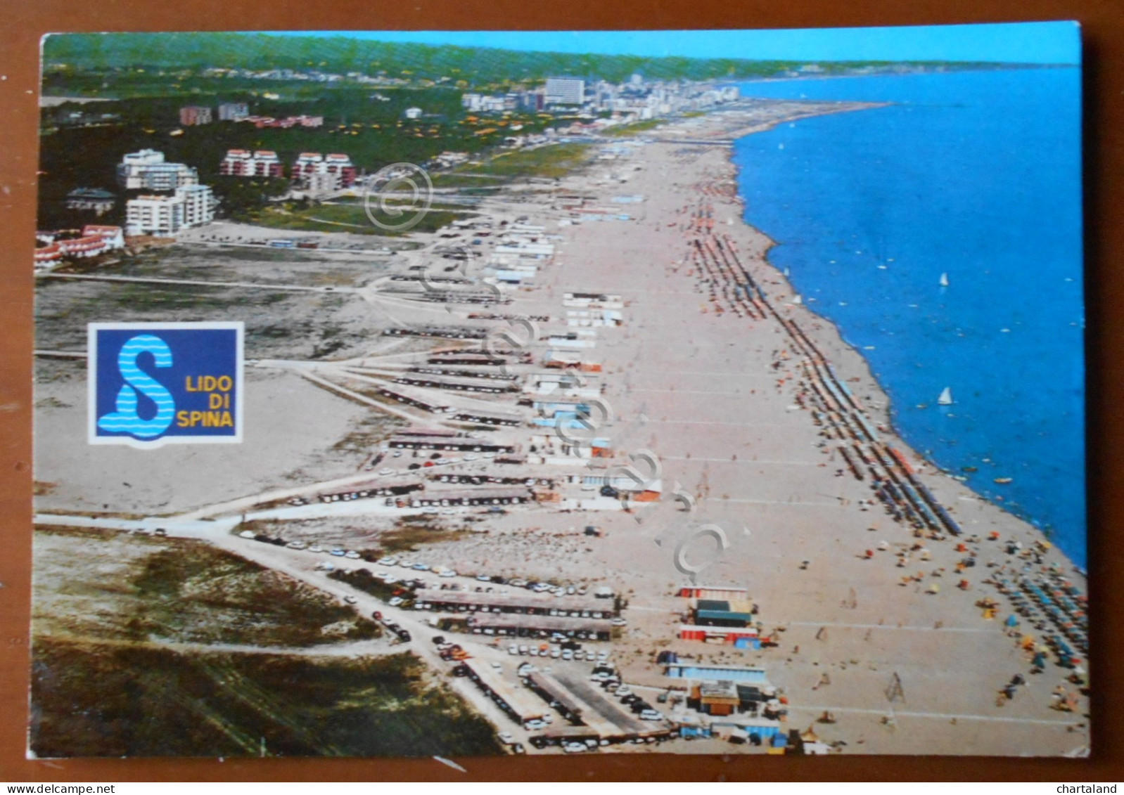 Cartolina Lido di Spina (Emilia-Romagna) - Panorama e spiaggia - 1970