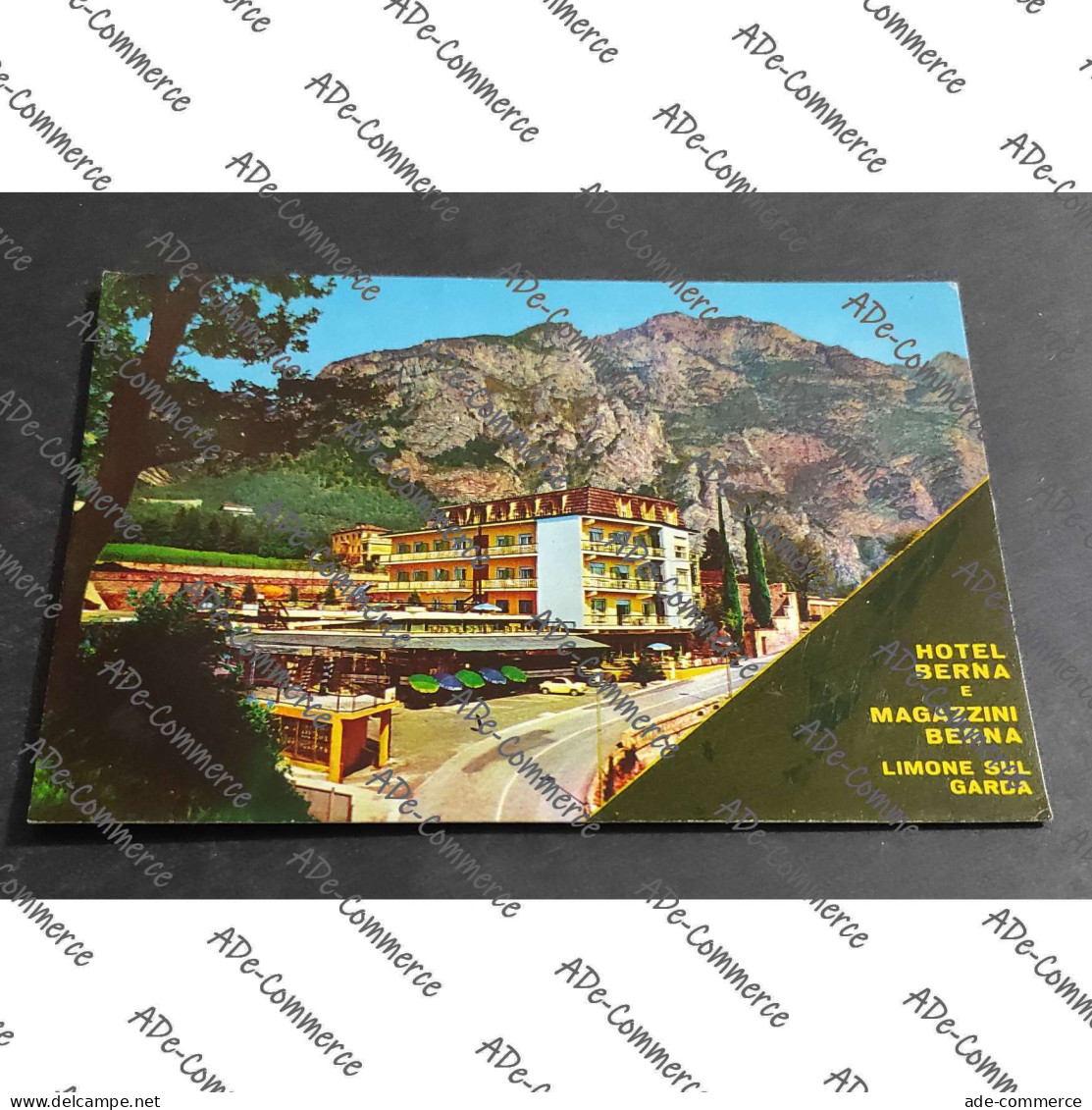 Cartolina Limone sul Garda - Hotel Berna e Magazzini Berna
