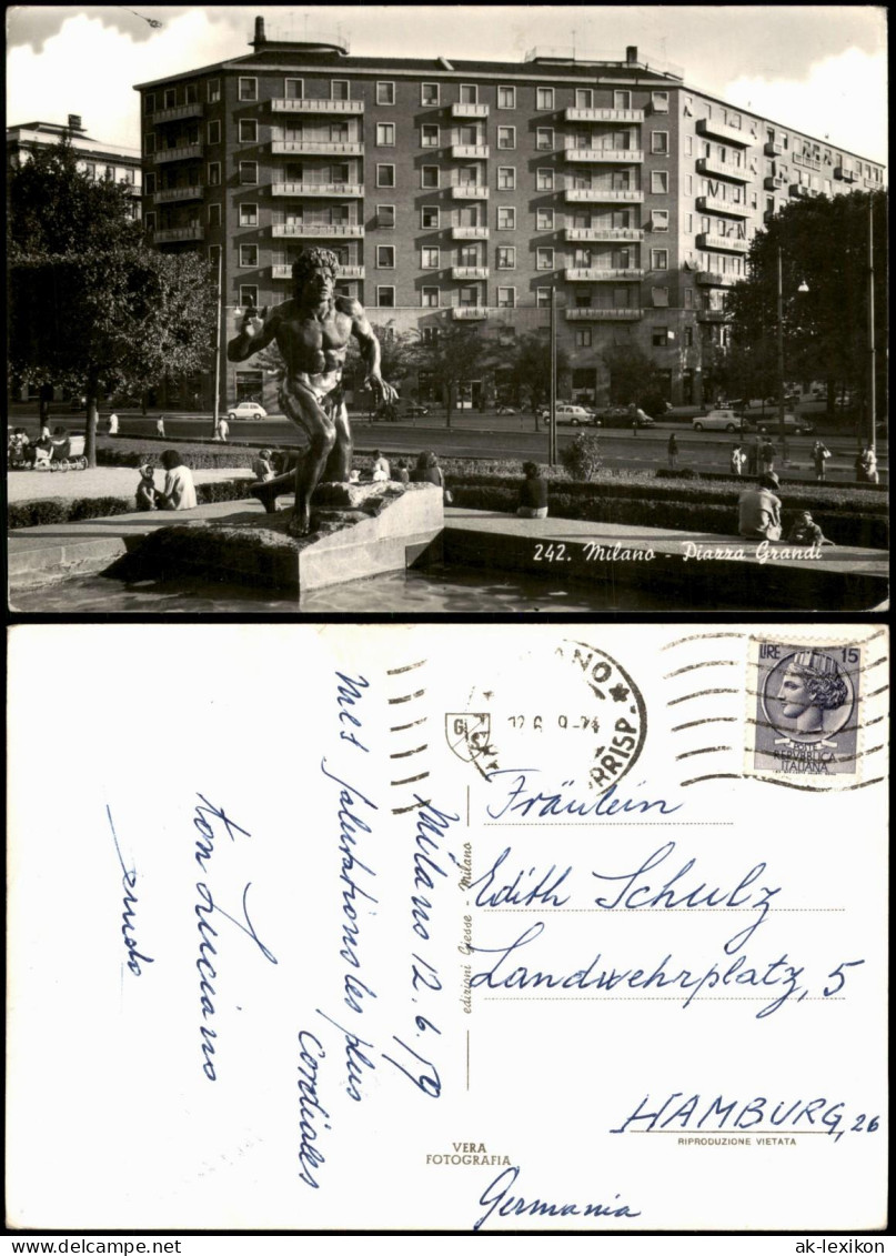 Cartolina Mailand Milano Diarra Grandi - Fotokarte 1959