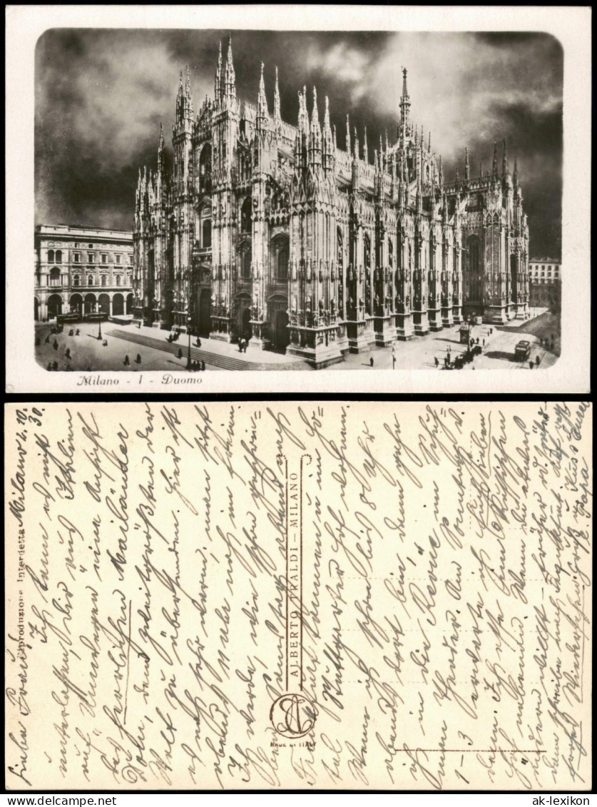 Cartolina Mailand Milano Duomo di Milano 1930