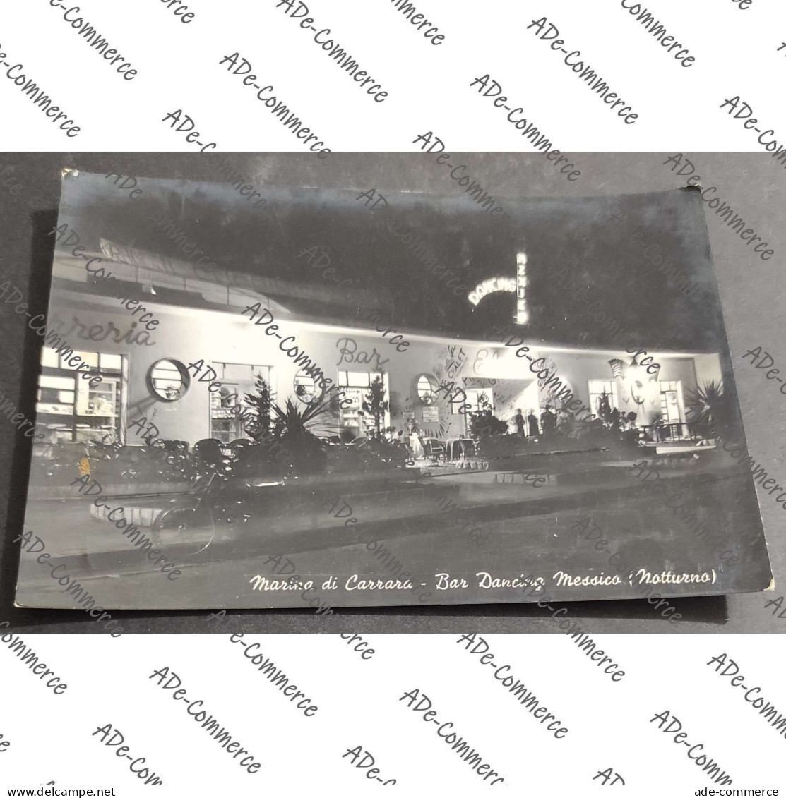 Cartolina Marina di Carrara - Bar Dancing Messico (Notturno)