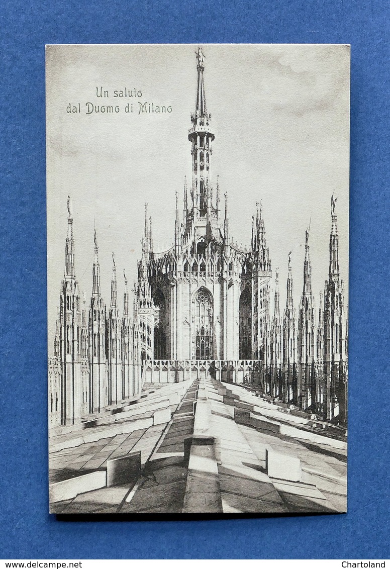 Cartolina Milano - Duomo di Milano - 1910