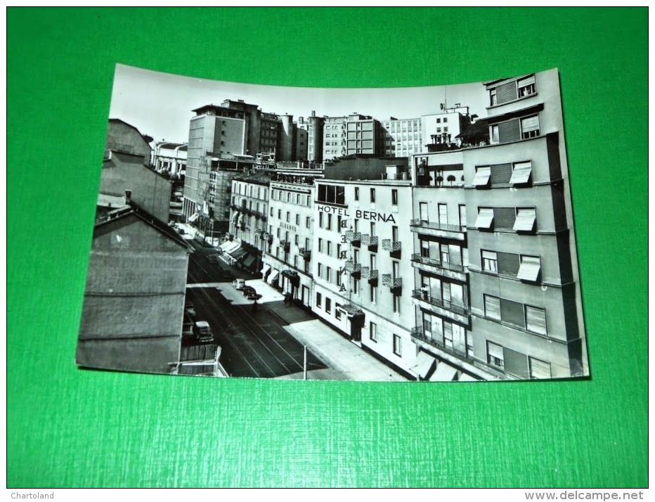 Cartolina Milano - Hotel Berna 1955 ca