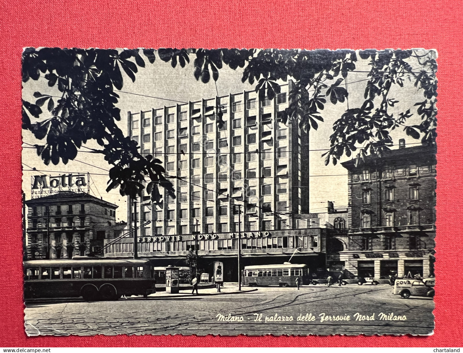 Cartolina - Milano - Il Palazzo Ferrovie Nord Milano - 1958