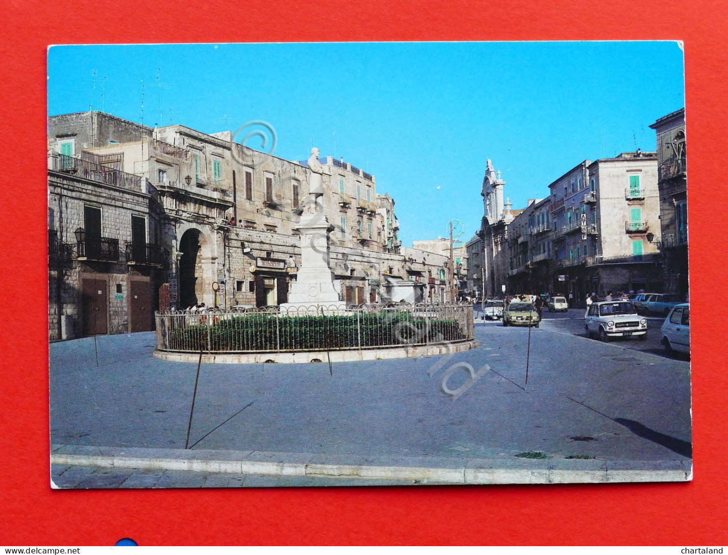 Cartolina Molfetta - Piazza Dante - 1970 ca.