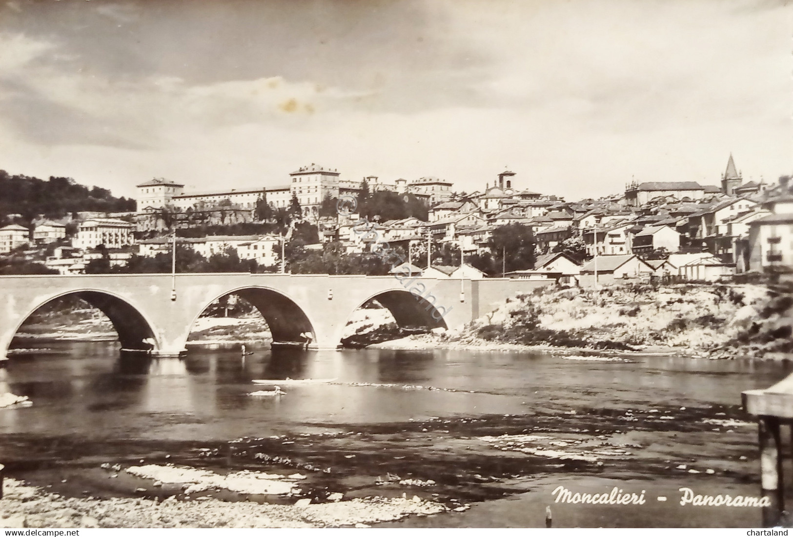 Cartolina - Moncalieri - Panorama - 1952