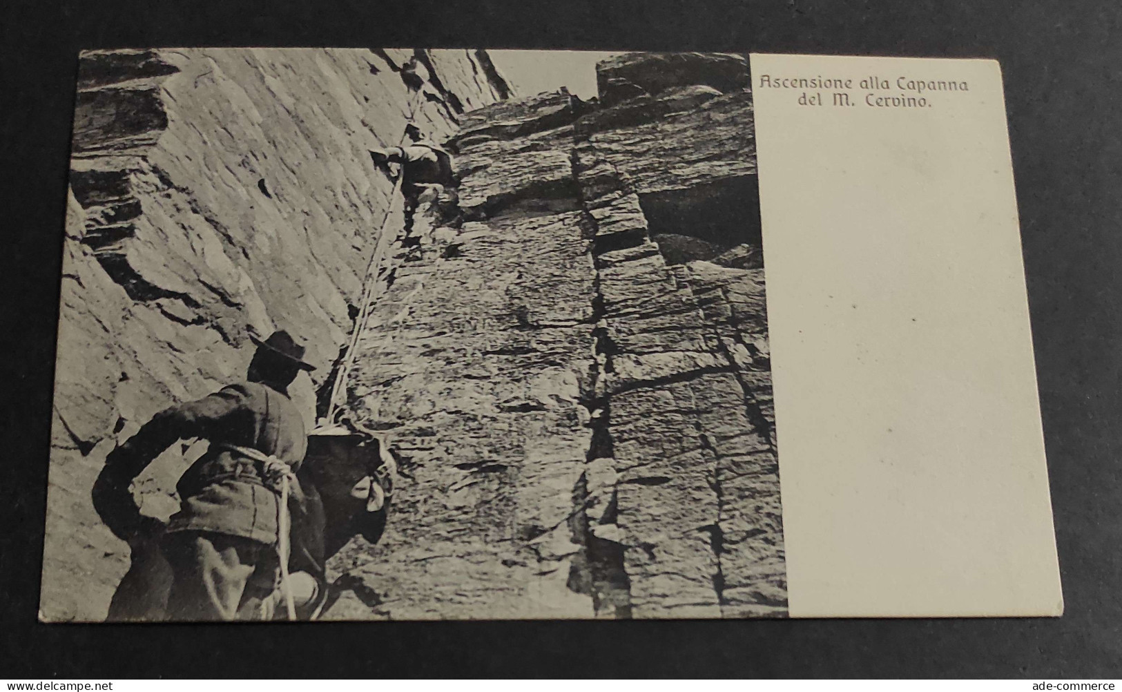 Cartolina Monte Cervino - Ascensione alla Capanna