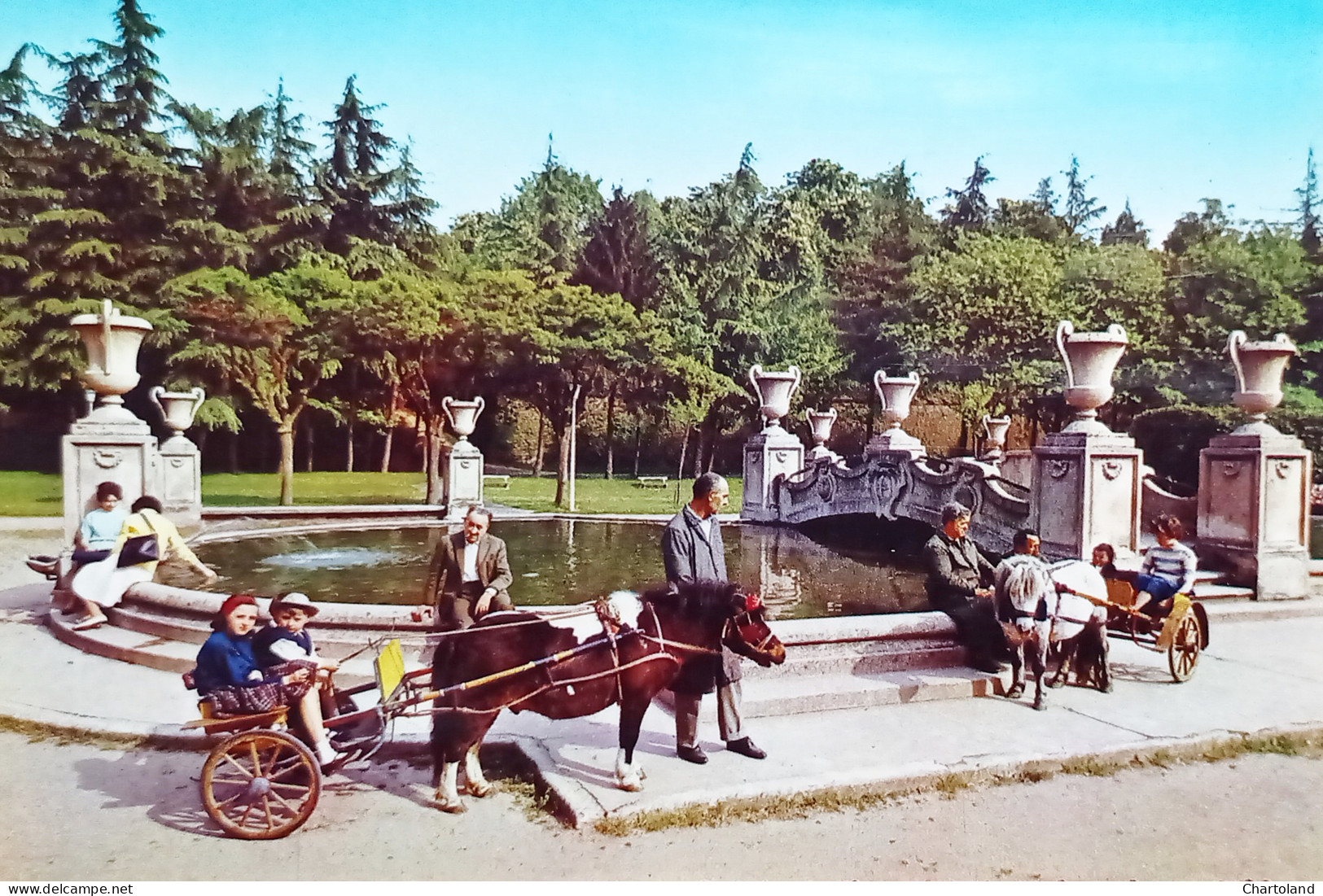 Cartolina - Novara - Parco dei Bambini - 1969