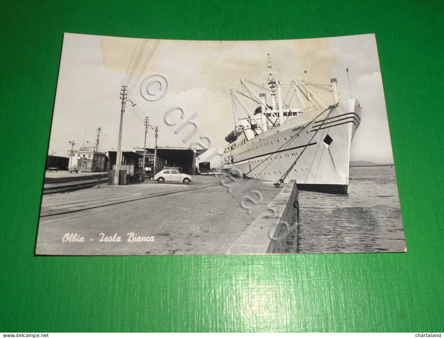 Cartolina Olbia - Isola Bianca 1968