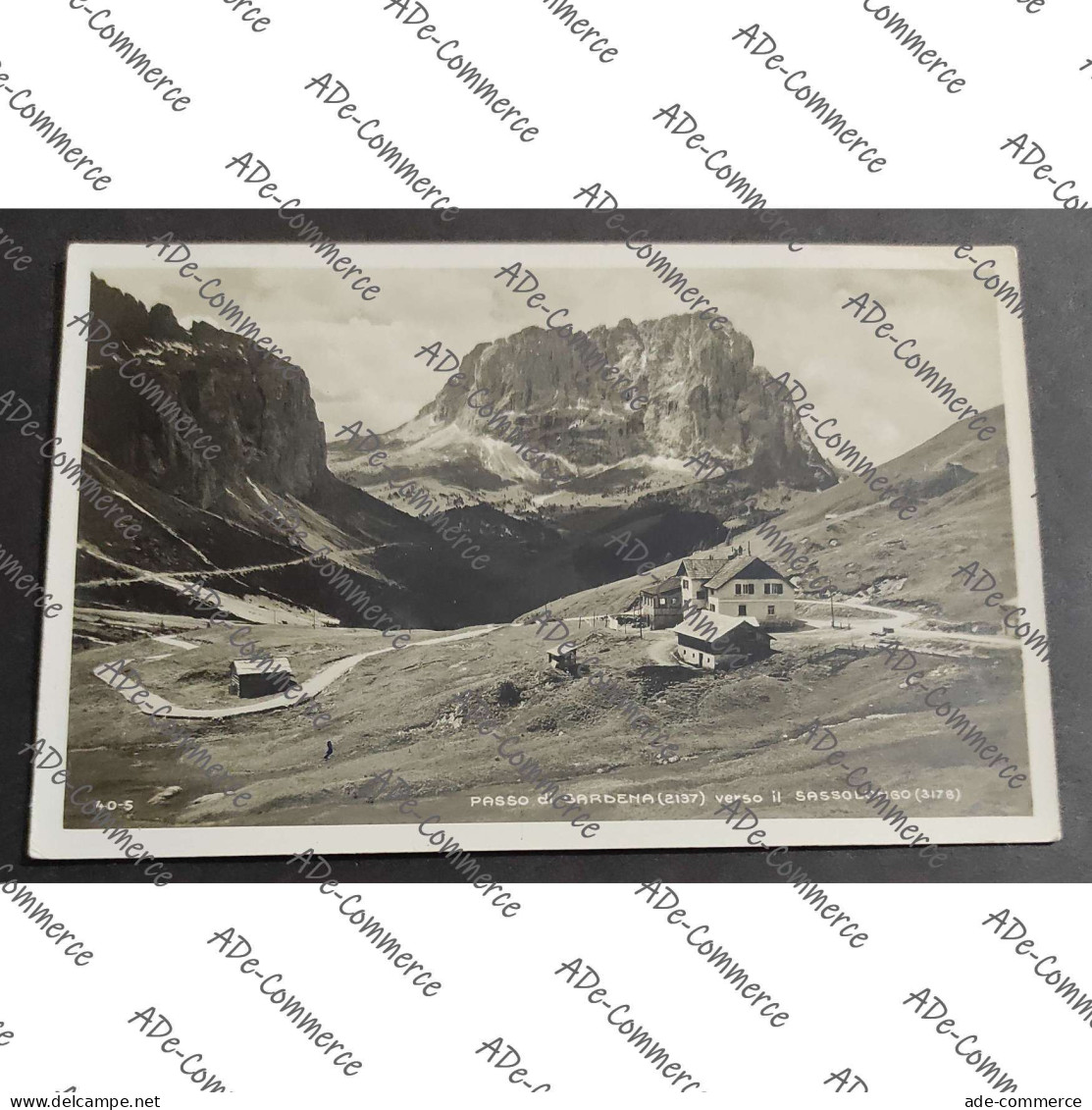 Cartolina Passo di Gardena Verso il Sassolungo - Vari Timbri