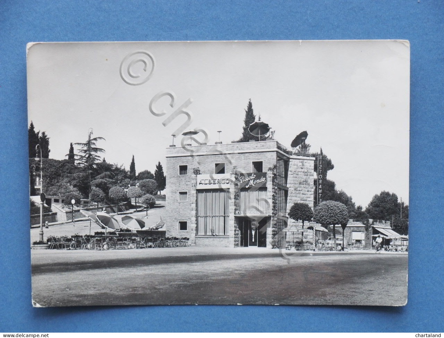 Cartolina Peschiera sul Garda - Albergo Piccolo Mondo - 1955