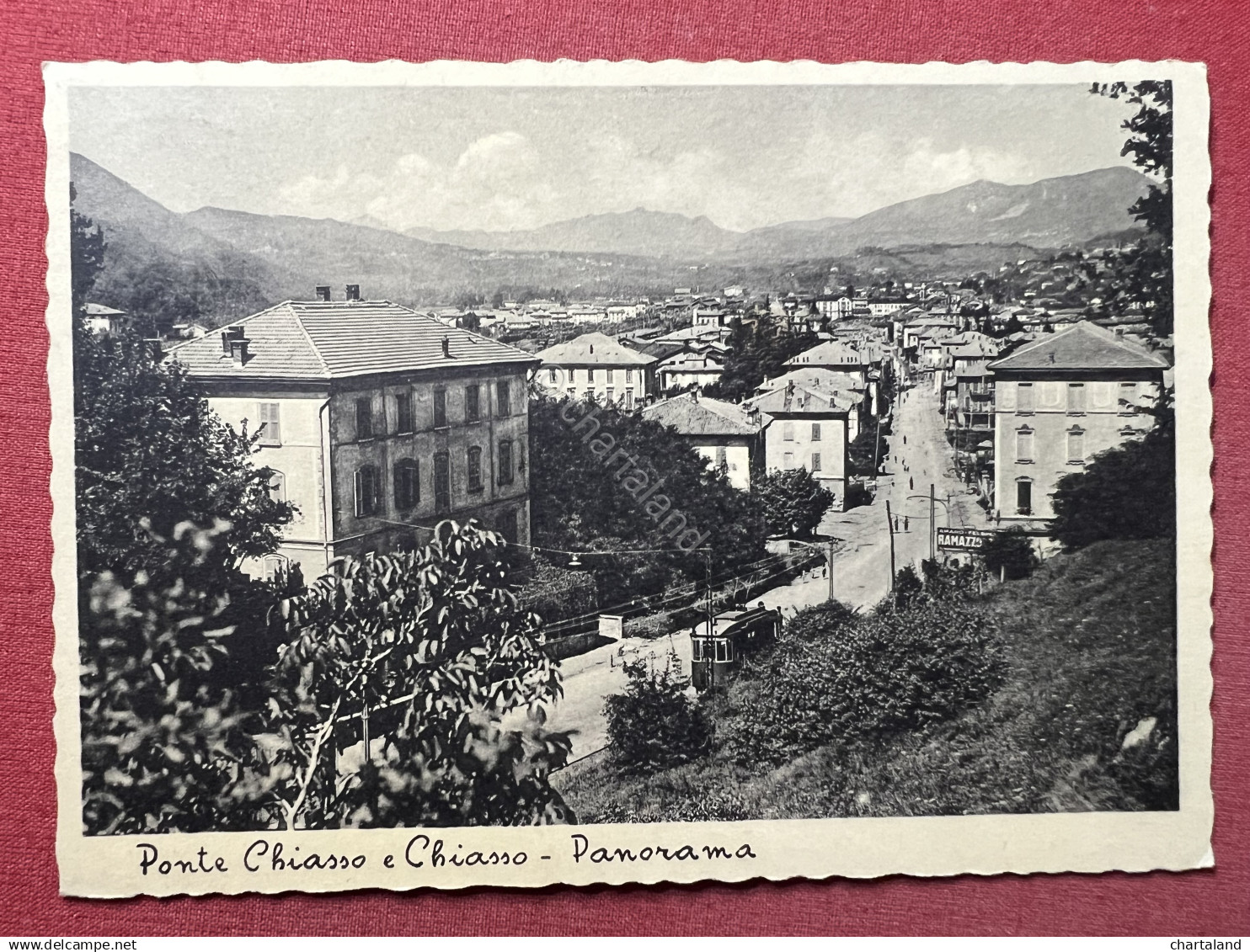Cartolina - Ponte Chiasso e Chiasso - Panorama - 1937