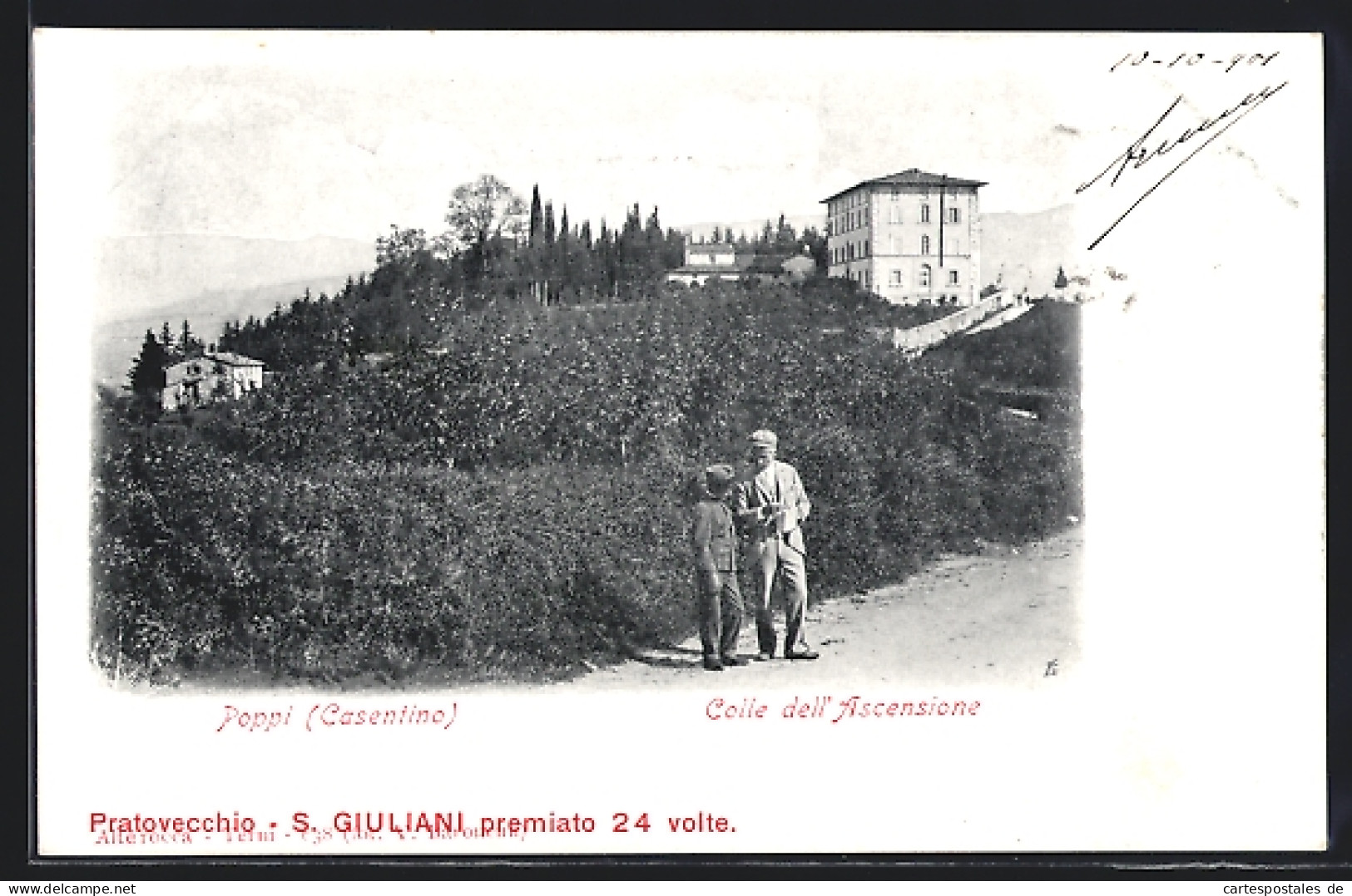 Cartolina Poppi, Colle dell` Ascensione