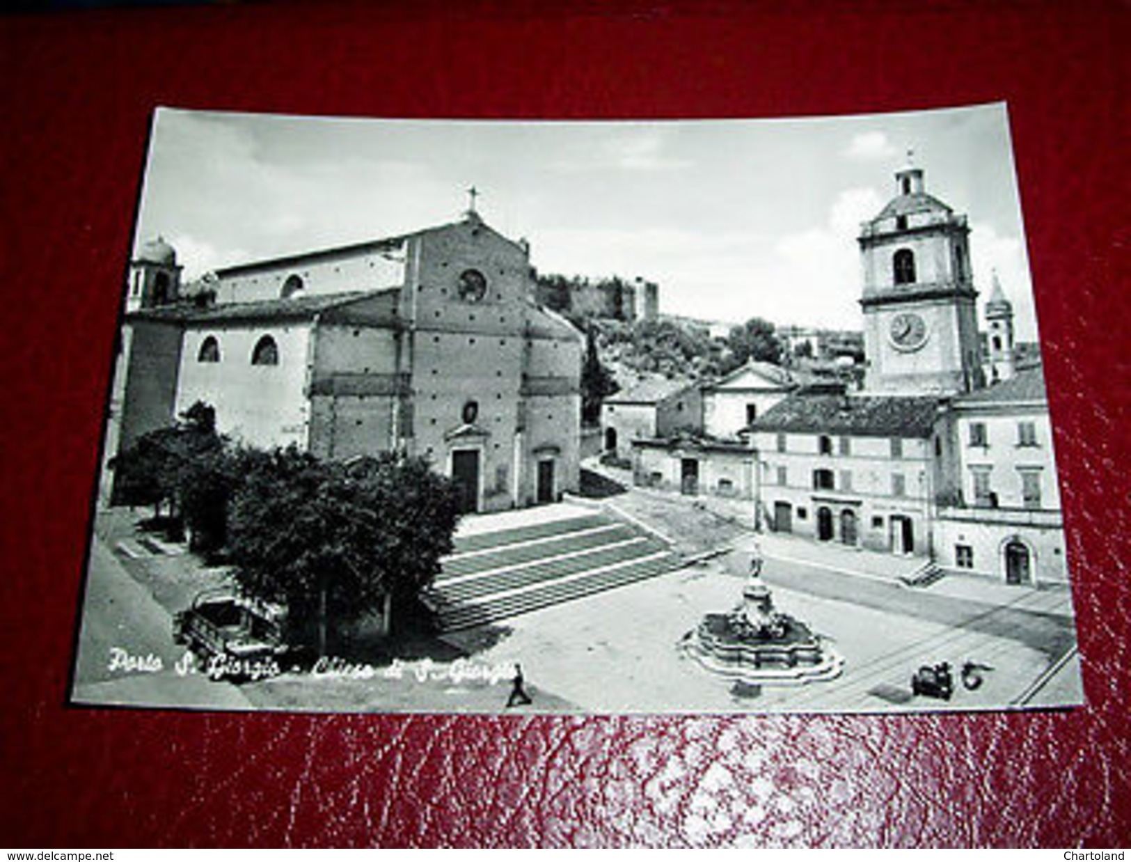 Cartolina Porto San Giorgio - Chiesa San Giorgio 1954