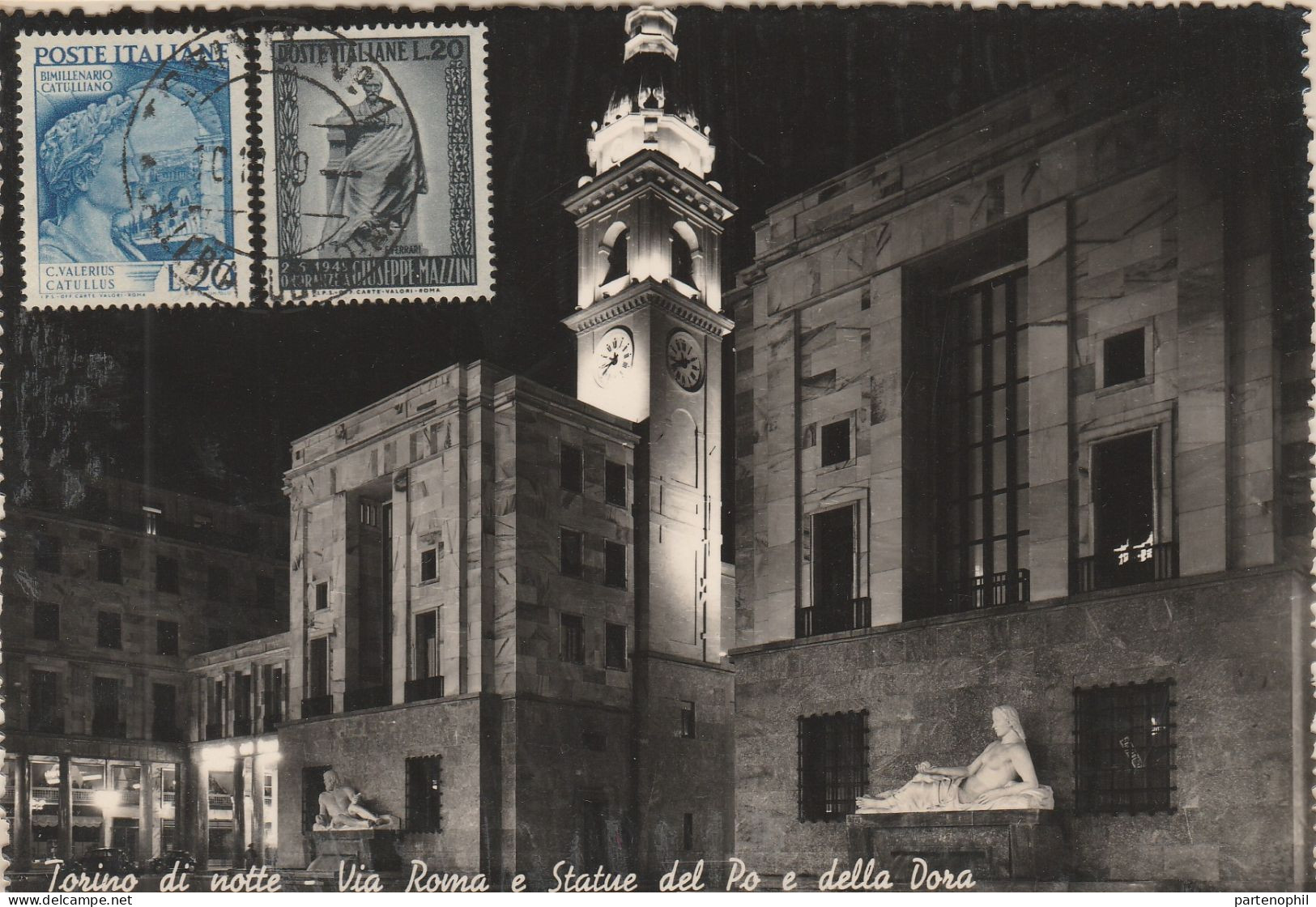 Cartolina / Postcard / non Viaggiata /  Torino - Veduta di Notte