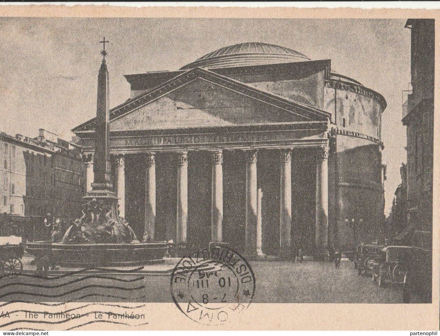 Cartolina / Postcard /   Viaggiata /  Roma - Pantheon.