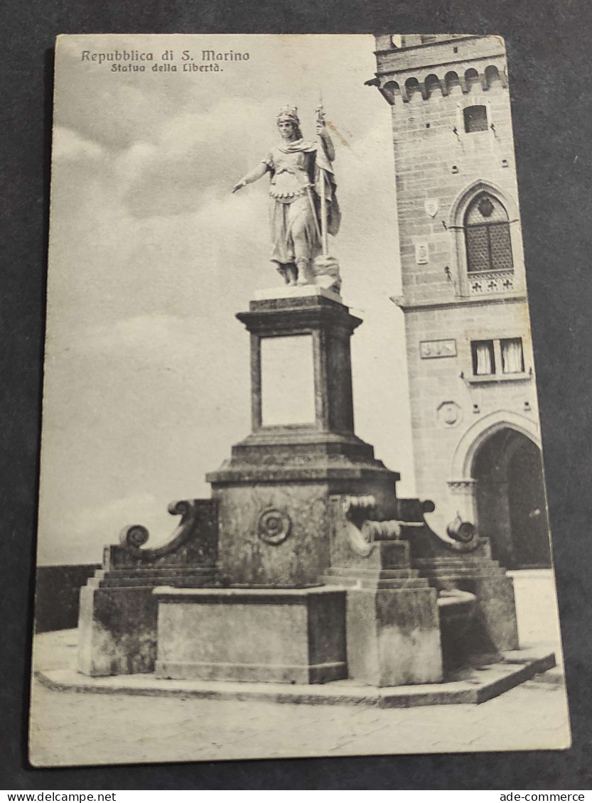 Cartolina Repubblica di S. Marino - Statua della Libertà