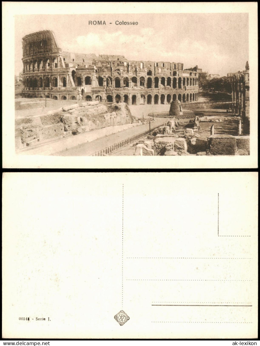 Cartolina Rom Roma Kolosseum Colosseo Amphitheatrum Flavium 1928