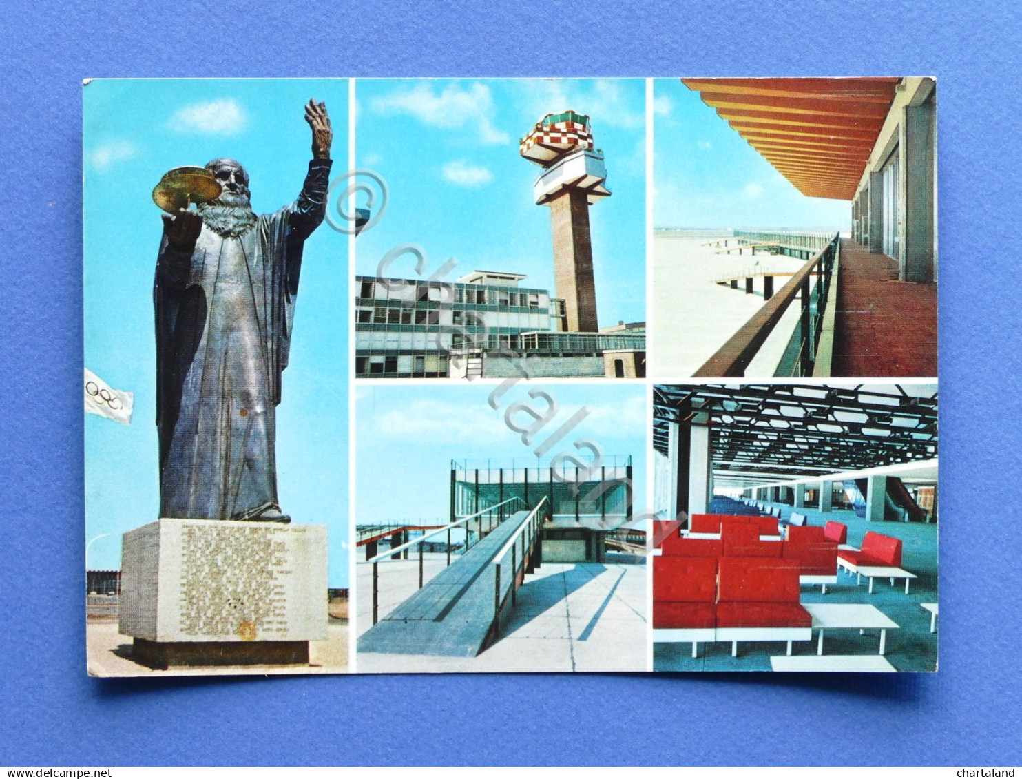 Cartolina Roma - Aeroporto Intercontinentale Leonardo da Vinci - 1970 ca.