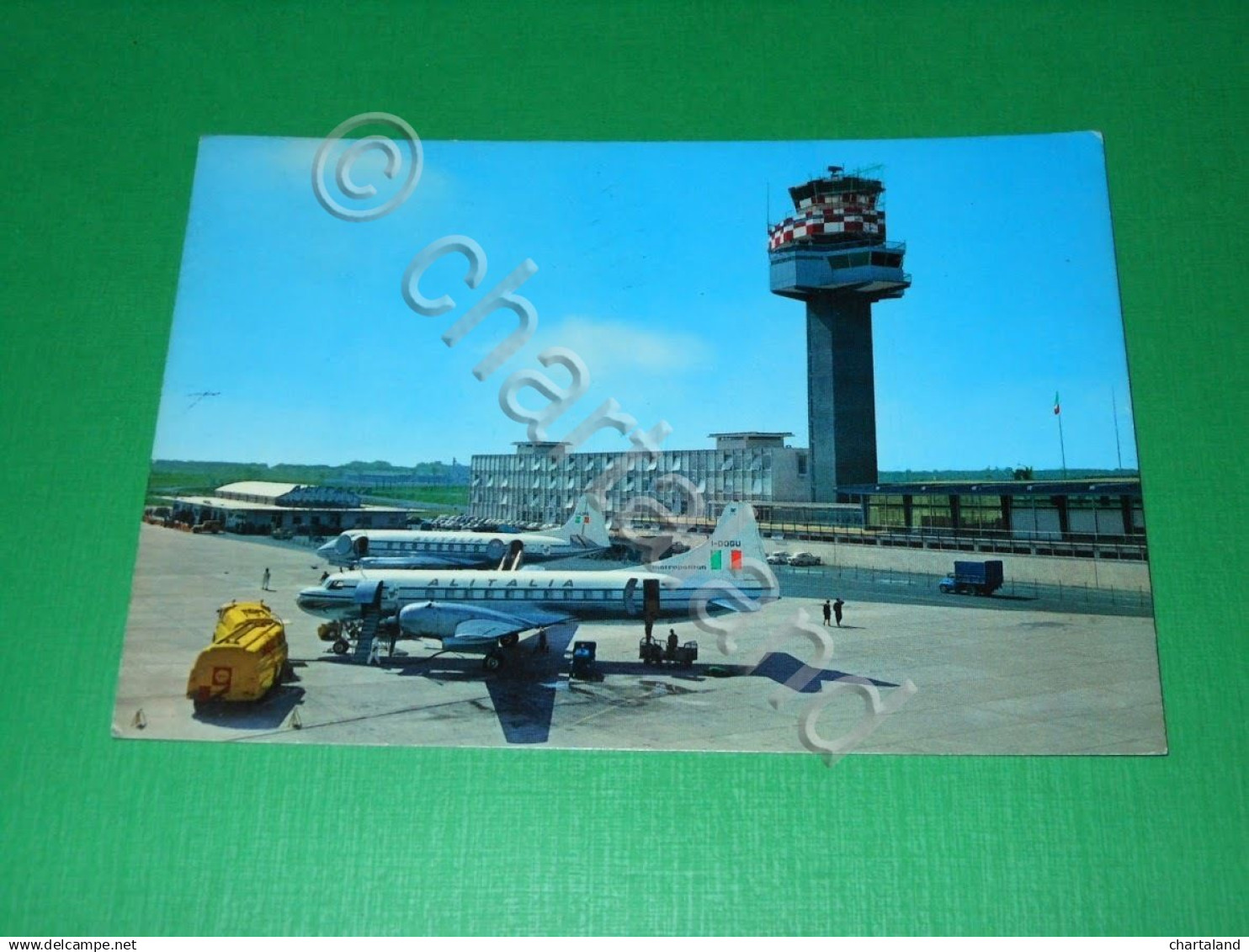 Cartolina Roma Fiumicino - Aeroporto Leonardo da Vinci 1968