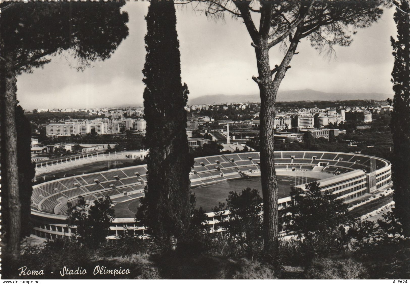 CARTOLINA ROMA STADIO OLIMPICO  (V_1569