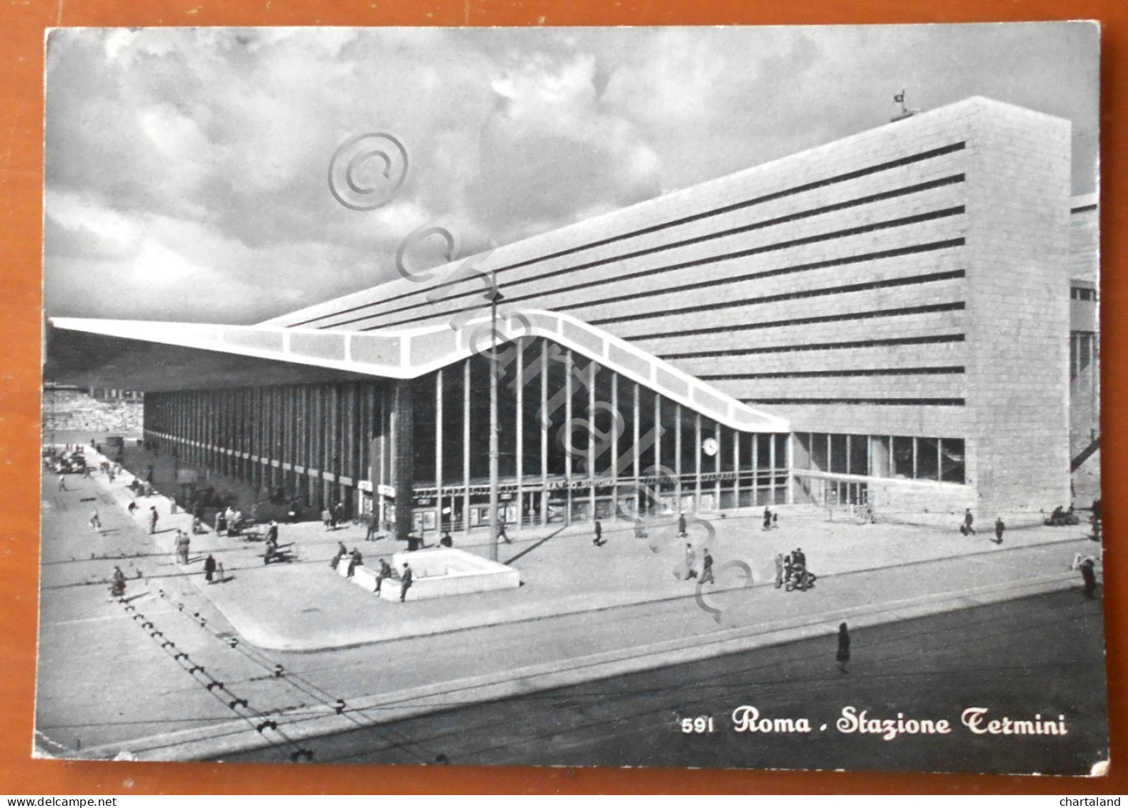 Cartolina Roma - Stazione Termini - 1963