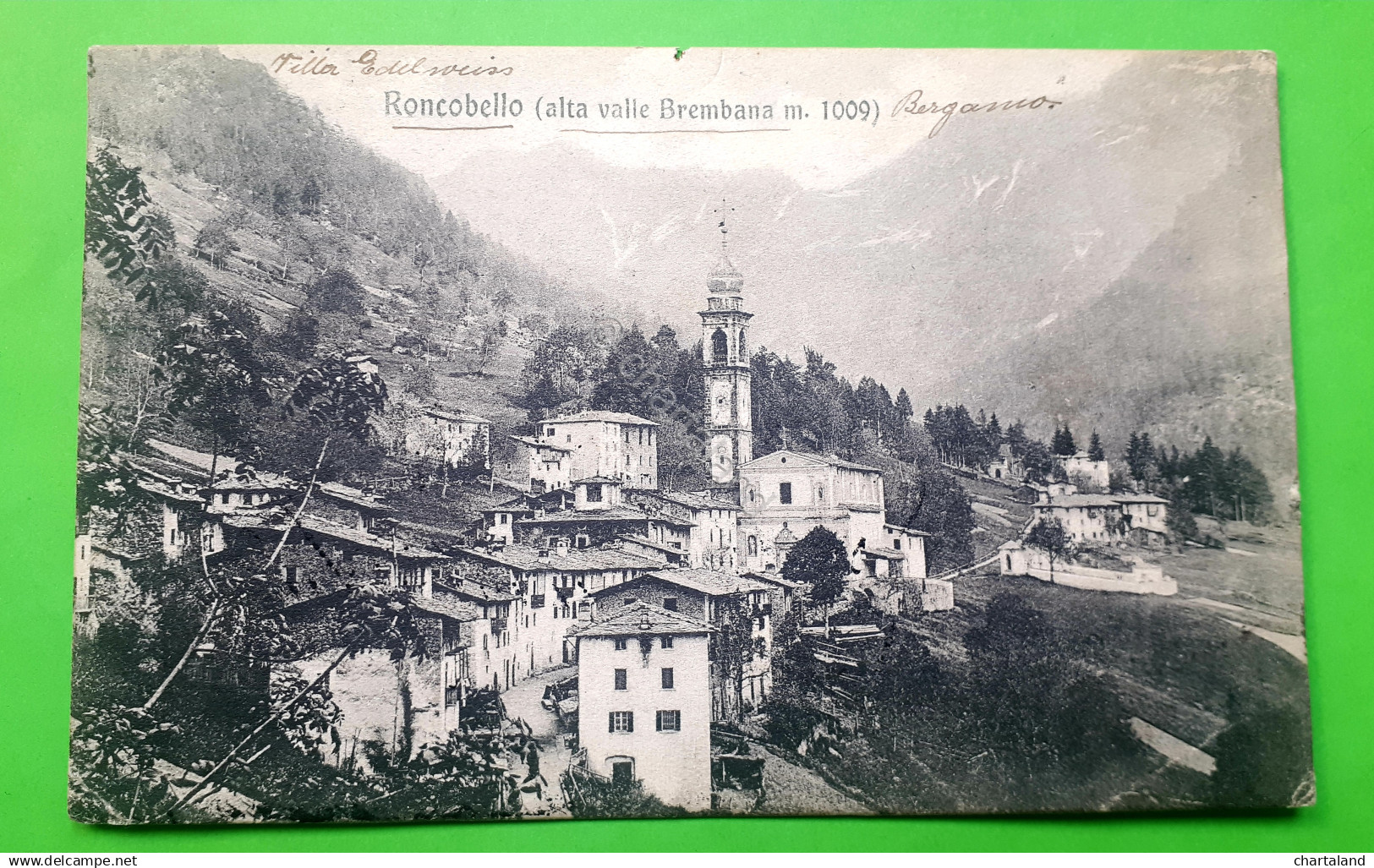 Cartolina - Roncobello -  Bergamo - 1908