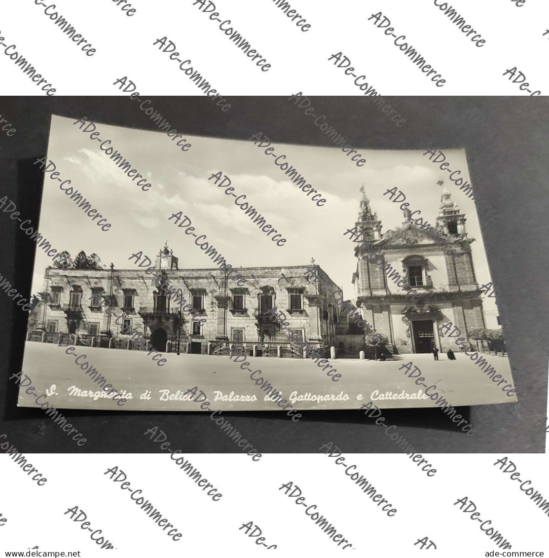 Cartolina S. Margherita di Belice - Palazzo del Gattopardo e Cattedrale
