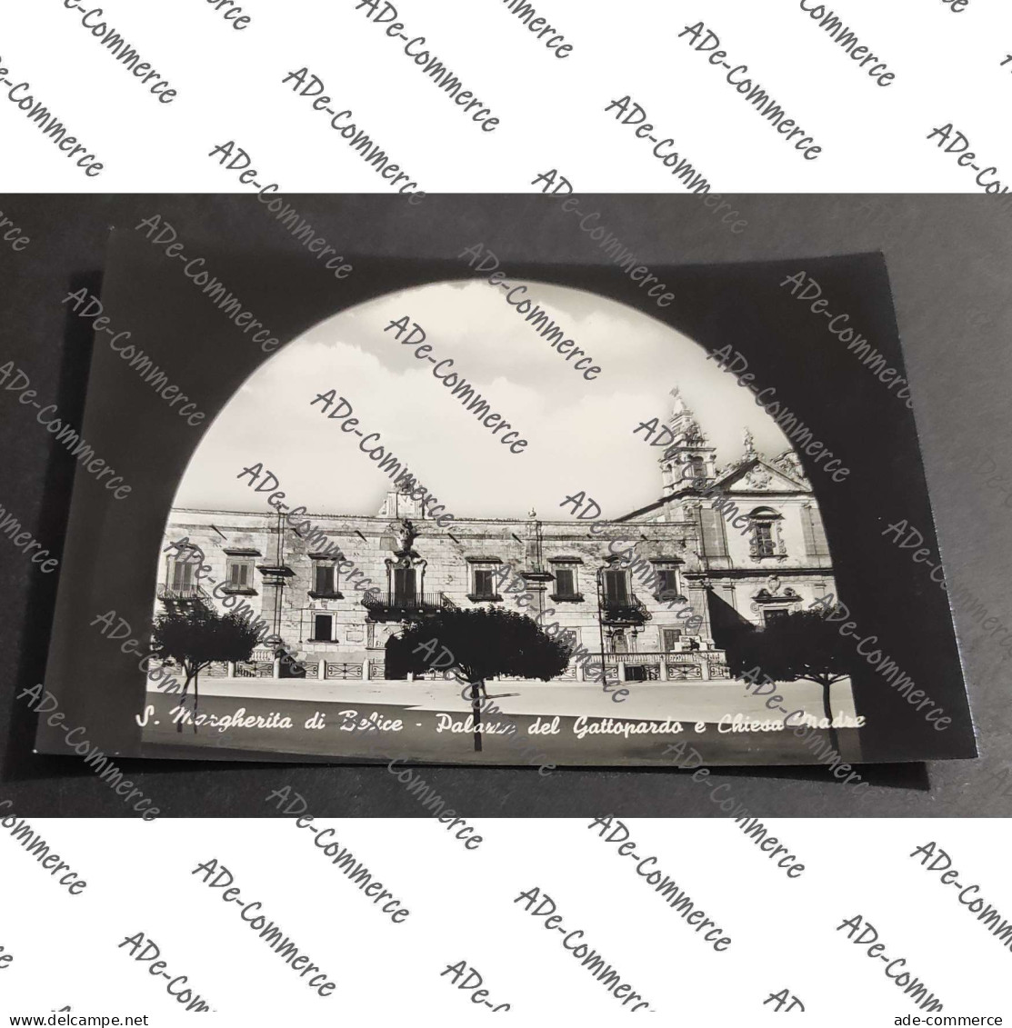 Cartolina S. Margherita di Belice - Palazzo del Gattopardo e Chiesa Madre