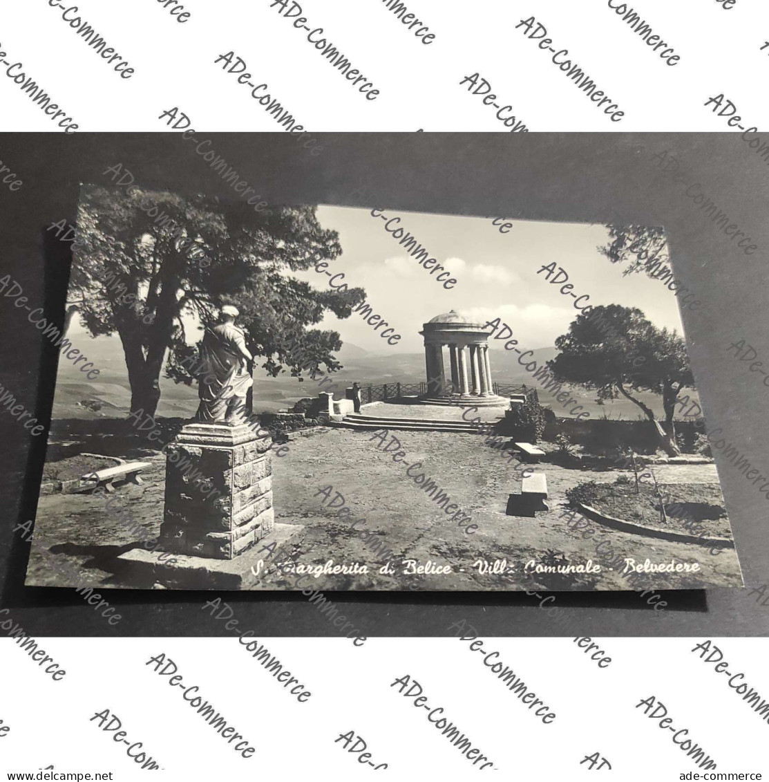 Cartolina S. Margherita Ligure di Belice - Villa Comunale - Belvedere