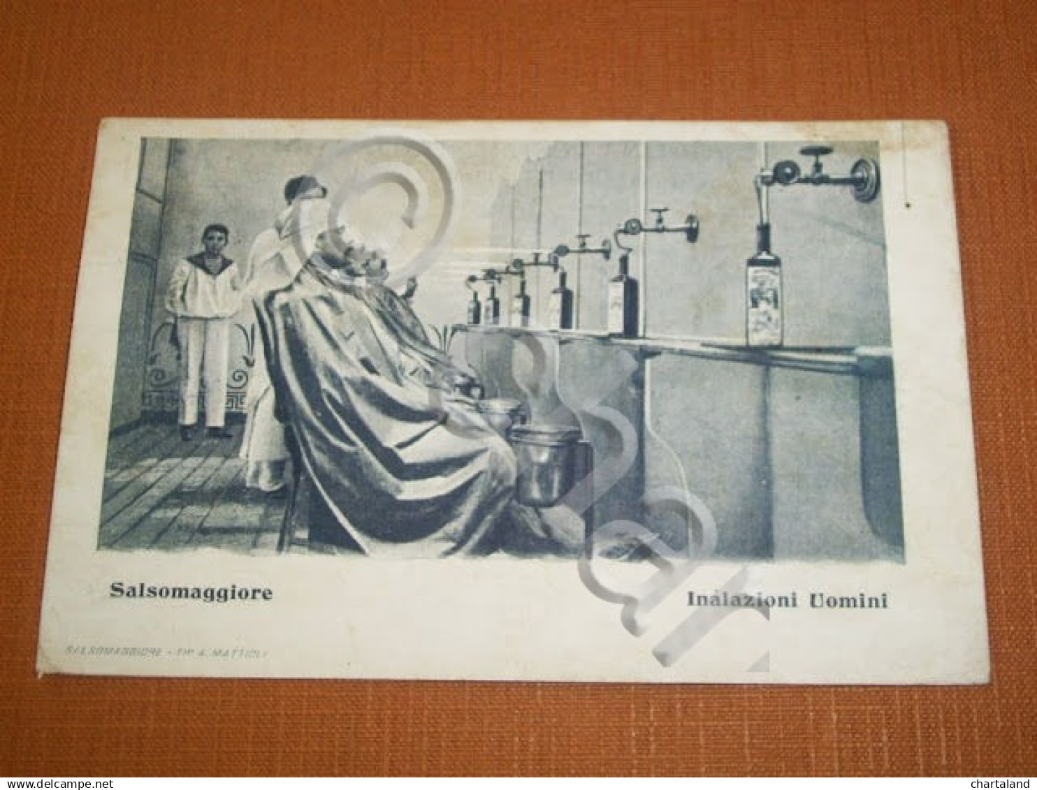 Cartolina  Salsomaggiore - Inalazioni Uomini 1907