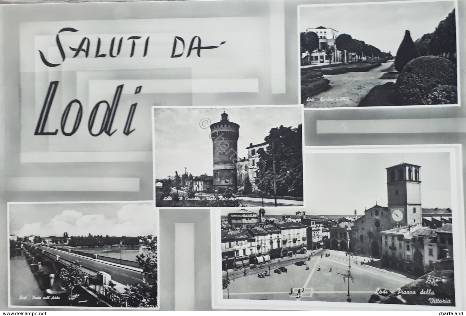 Cartolina - Saluti da Lodi - 1960